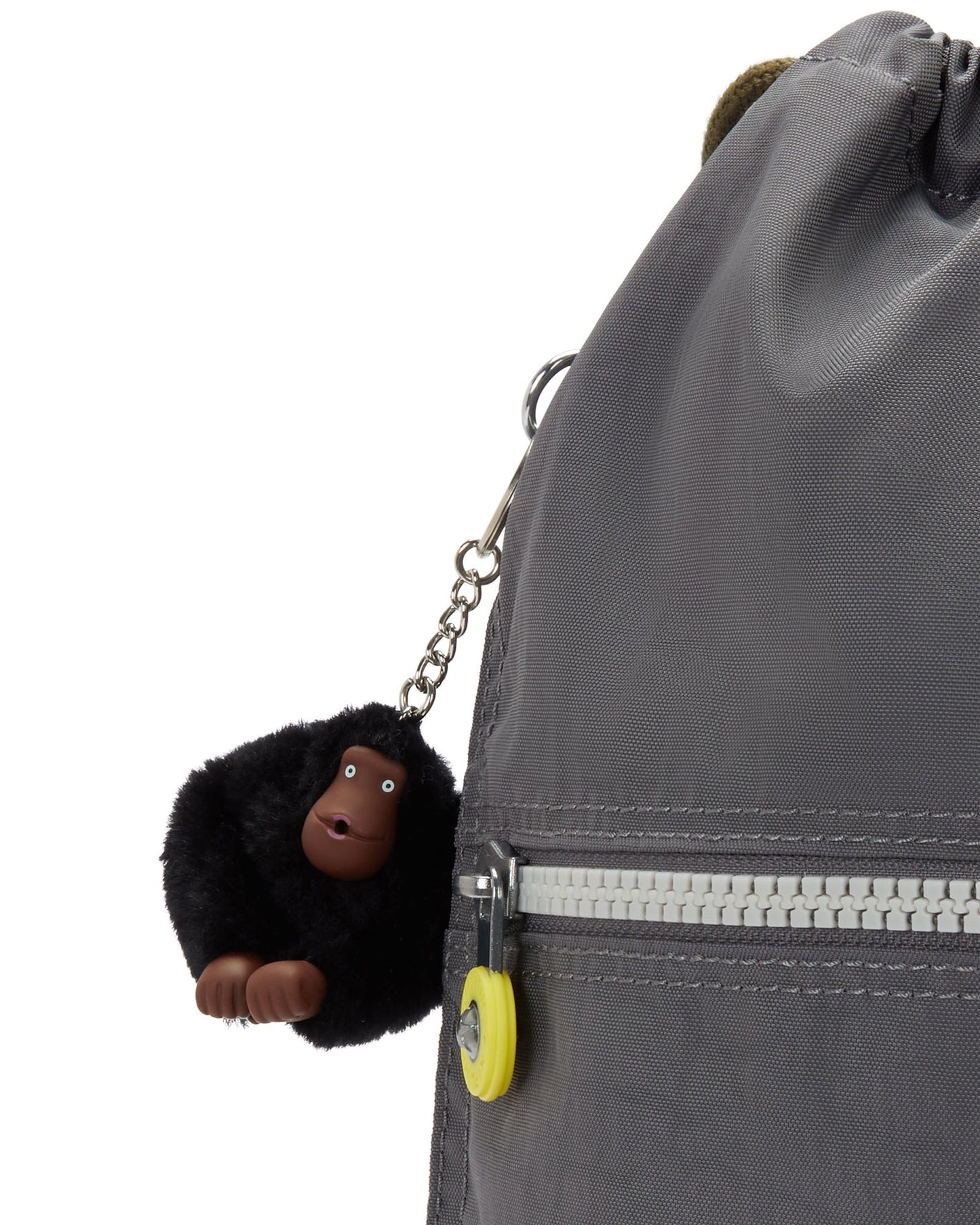 حقيبة ظهر Kipling Supertaboo Back To Grey متوسطة الحجم مزودة برباط 09487-1DX