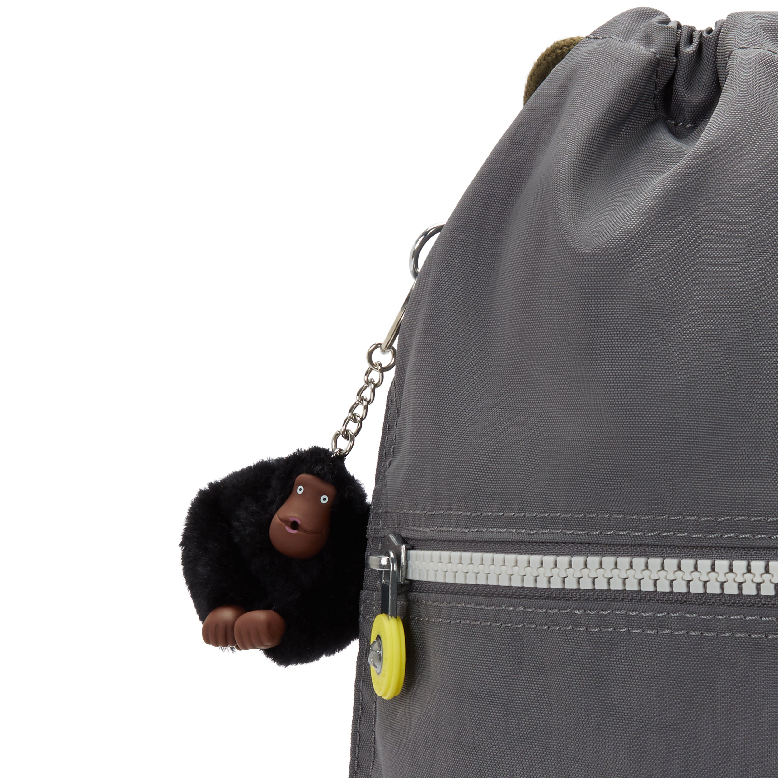 حقيبة ظهر Kipling Supertaboo Back To Grey متوسطة الحجم مزودة برباط 09487-1DX