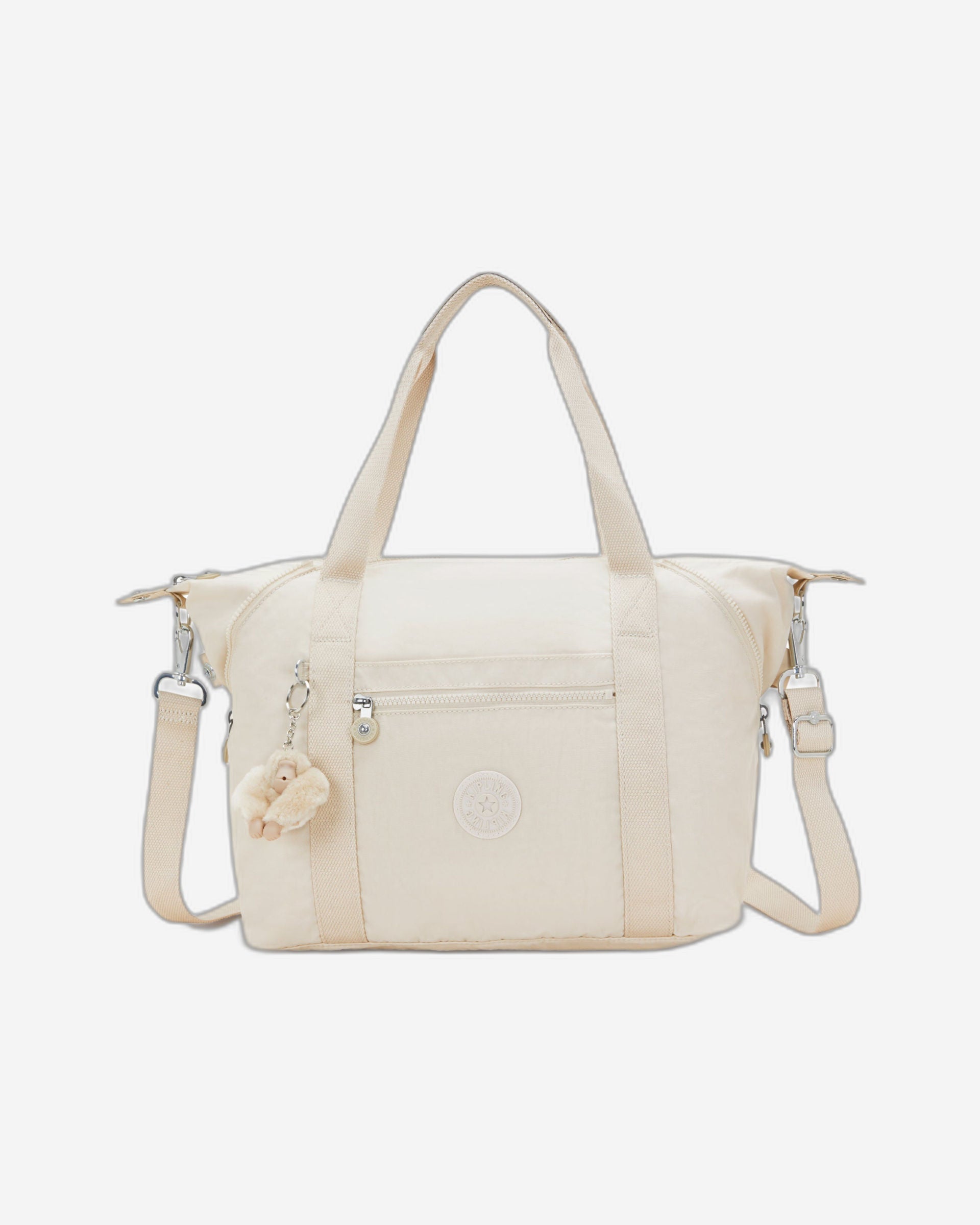 حقيبة كيبلينج آرت هايدواي متوسطة الحجم باللون البيج 10619-7JR