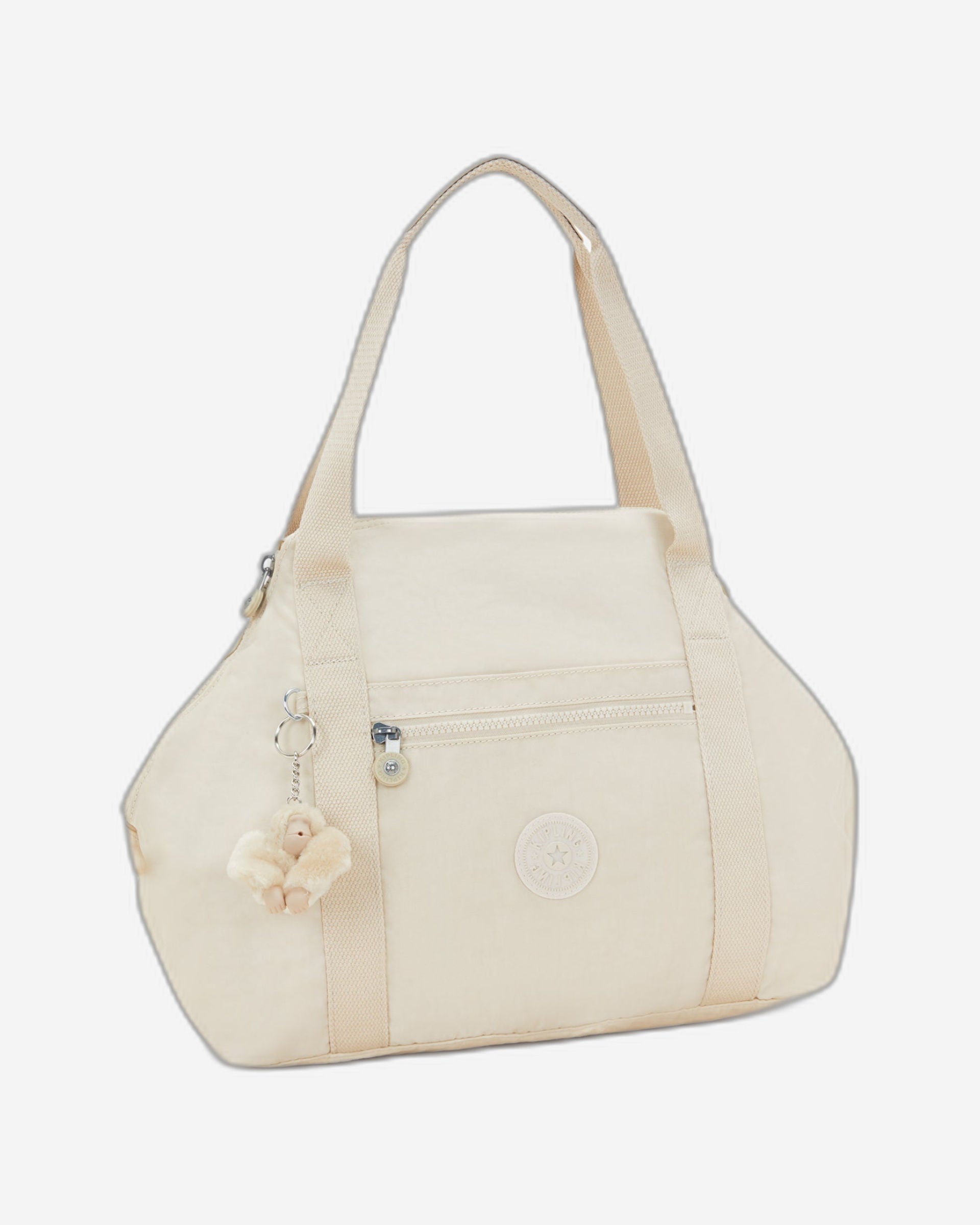 حقيبة كيبلينج آرت هايدواي متوسطة الحجم باللون البيج 10619-7JR