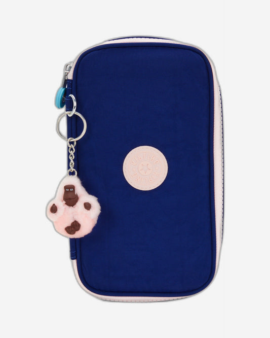 حافظة أقلام كيبلينج الشمسية متوسطة الحجم 50 قلمًا باللون الأزرق البحري C C210999-AF9