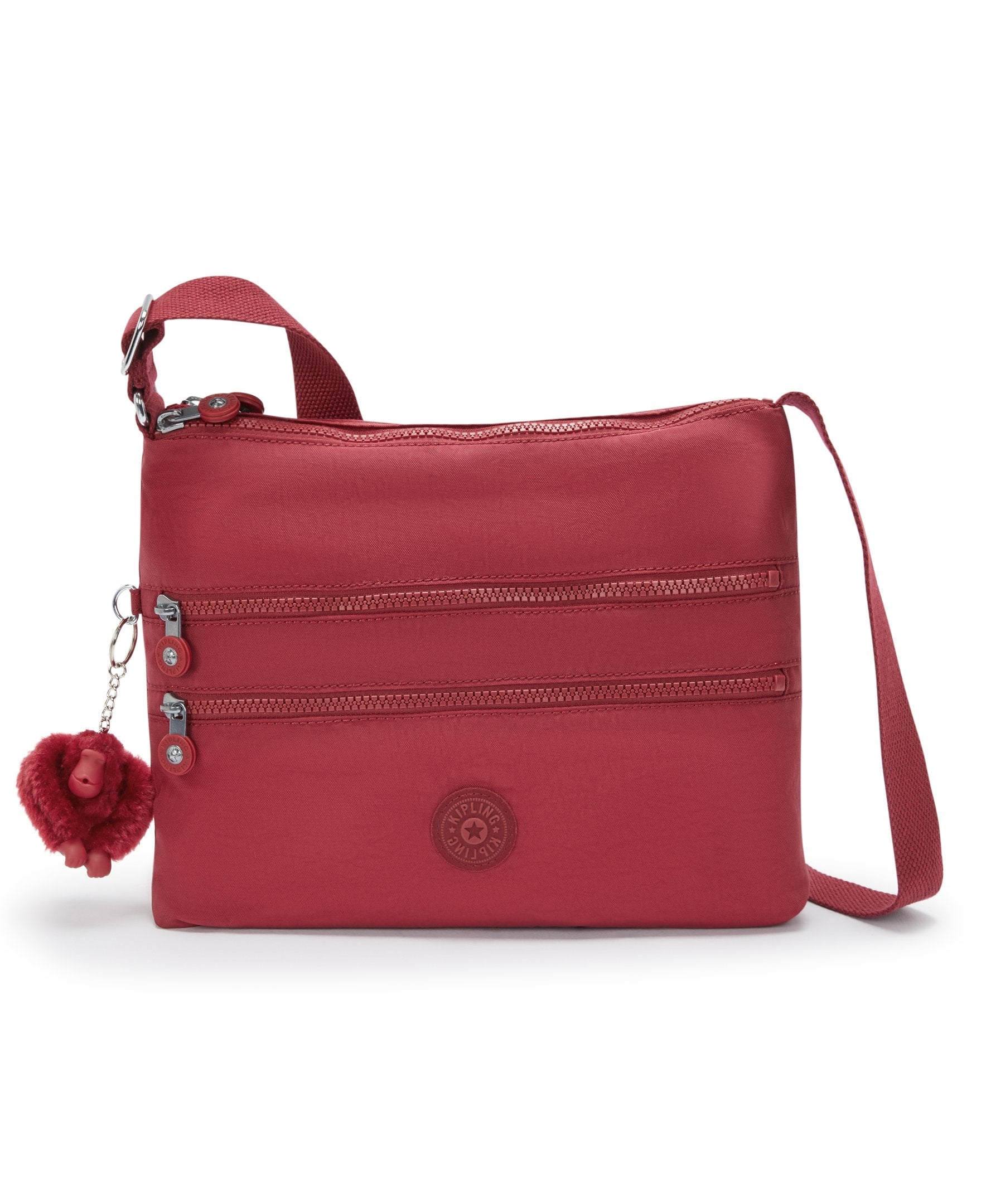 Kipling Alvar Funky Red Medium Crossbody Bag 13335-4SS