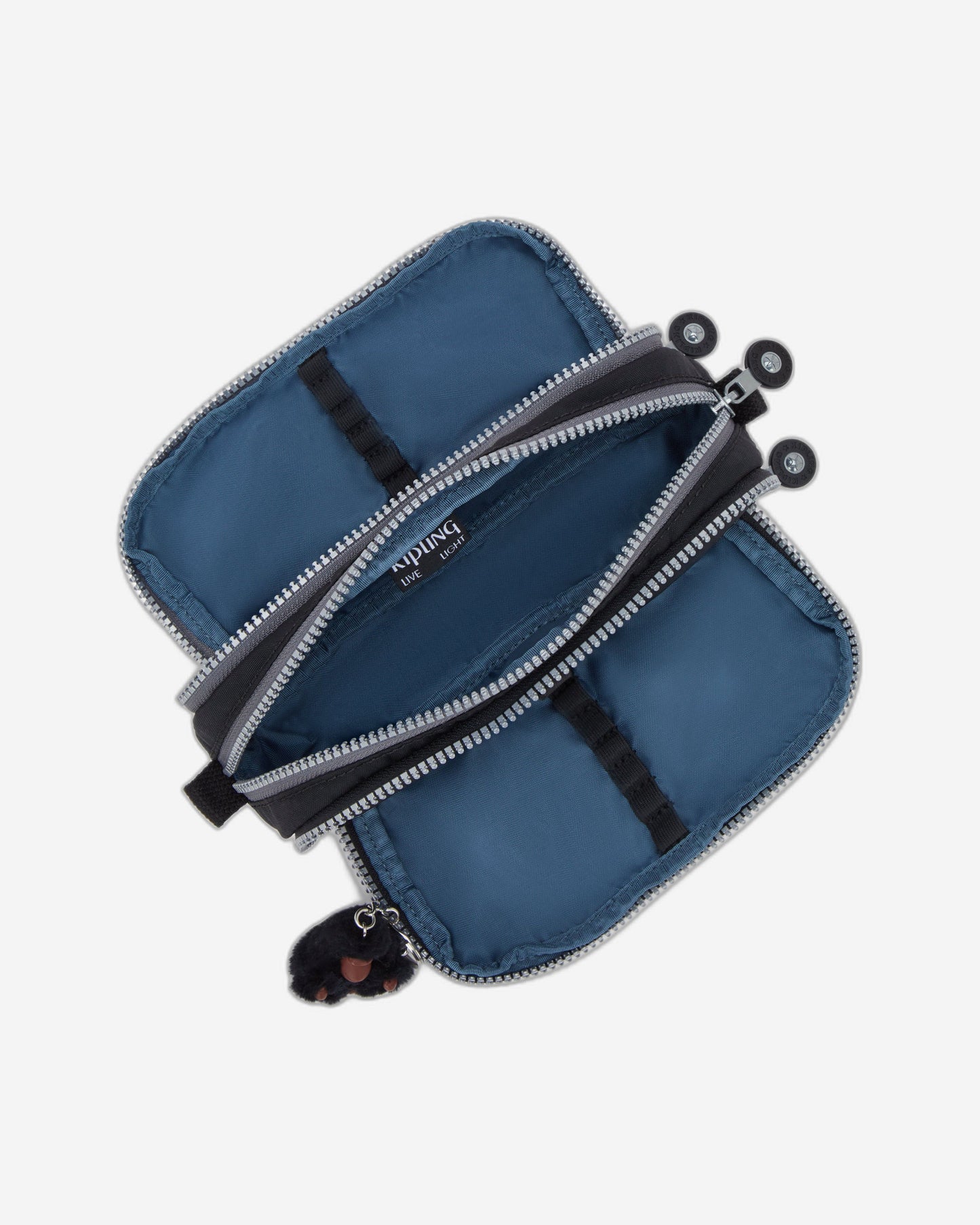 حافظة أقلام كبيرة من كيبلينج، لون أسود فضائي، موديل 13564-2GX