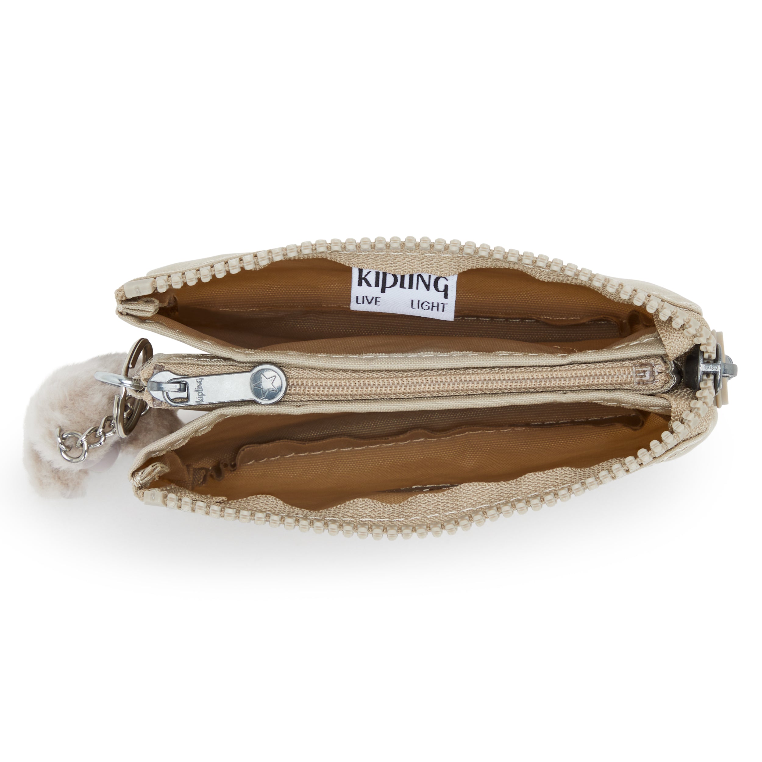 محفظة كيبلينج كرياتيفيتي إس الصغيرة باللون البيج 15205-96A