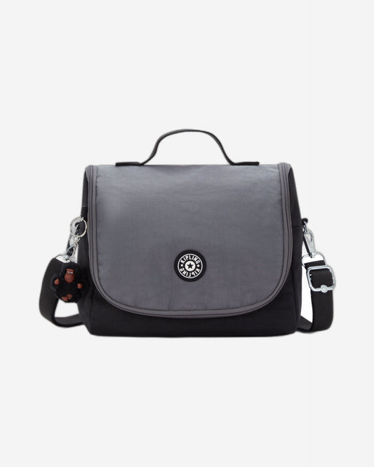 حقيبة غداء كبيرة جديدة من كيبلينج، طراز كيتشيرو، لون أسود فضائي (مع جيب لعربة السفر) 15289-2GX