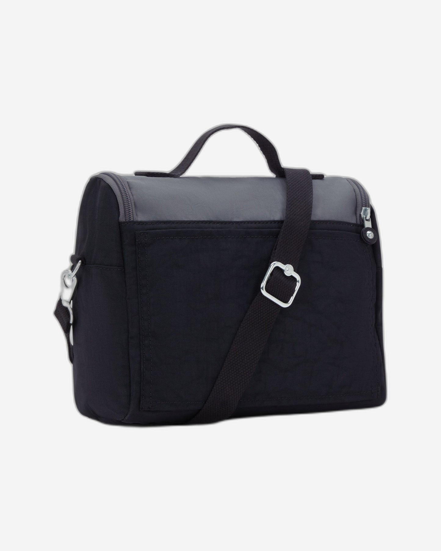 حقيبة غداء كبيرة جديدة من كيبلينج، طراز كيتشيرو، لون أسود فضائي (مع جيب لعربة السفر) 15289-2GX