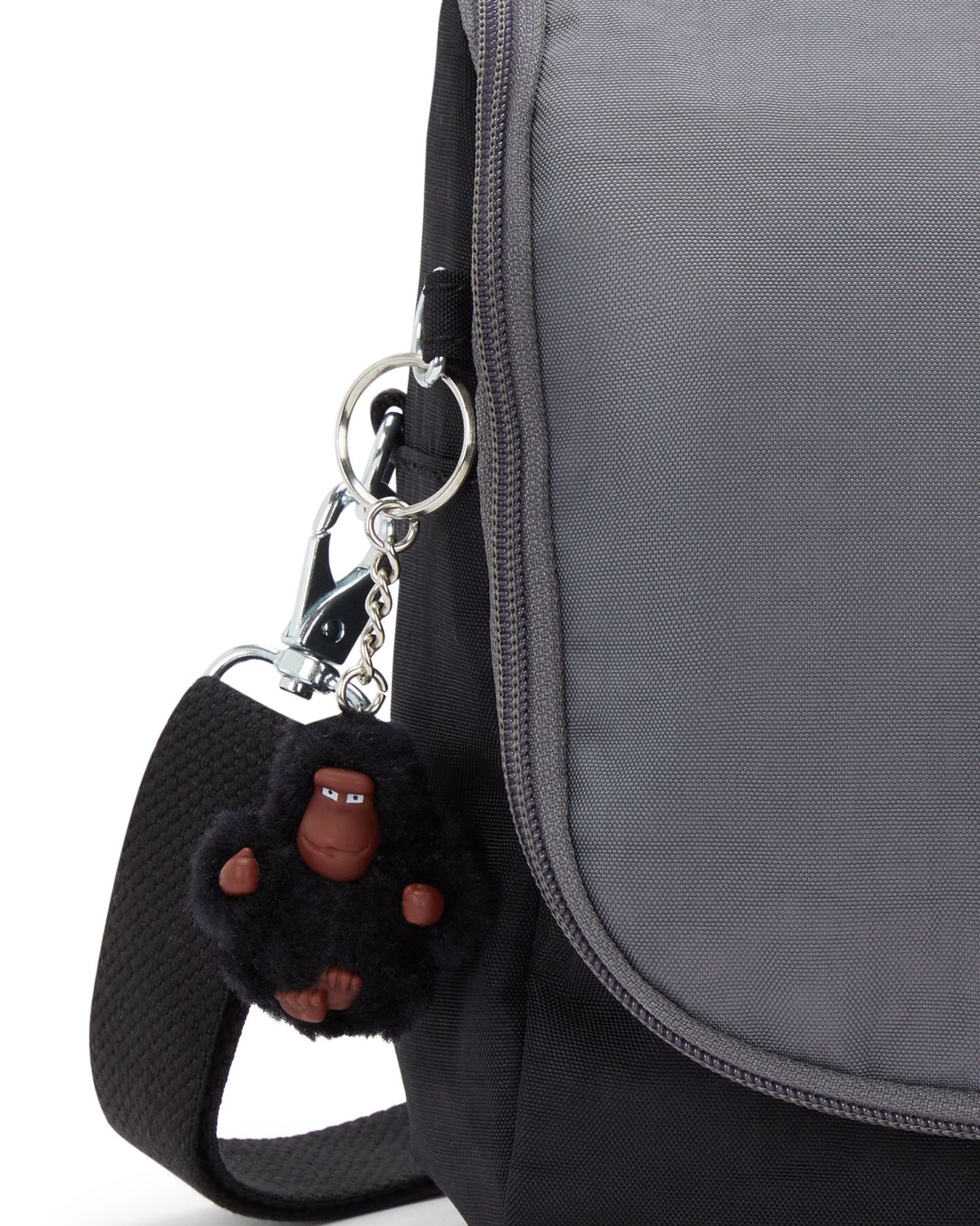 حقيبة غداء كبيرة جديدة من كيبلينج، طراز كيتشيرو، لون أسود فضائي (مع جيب لعربة السفر) 15289-2GX