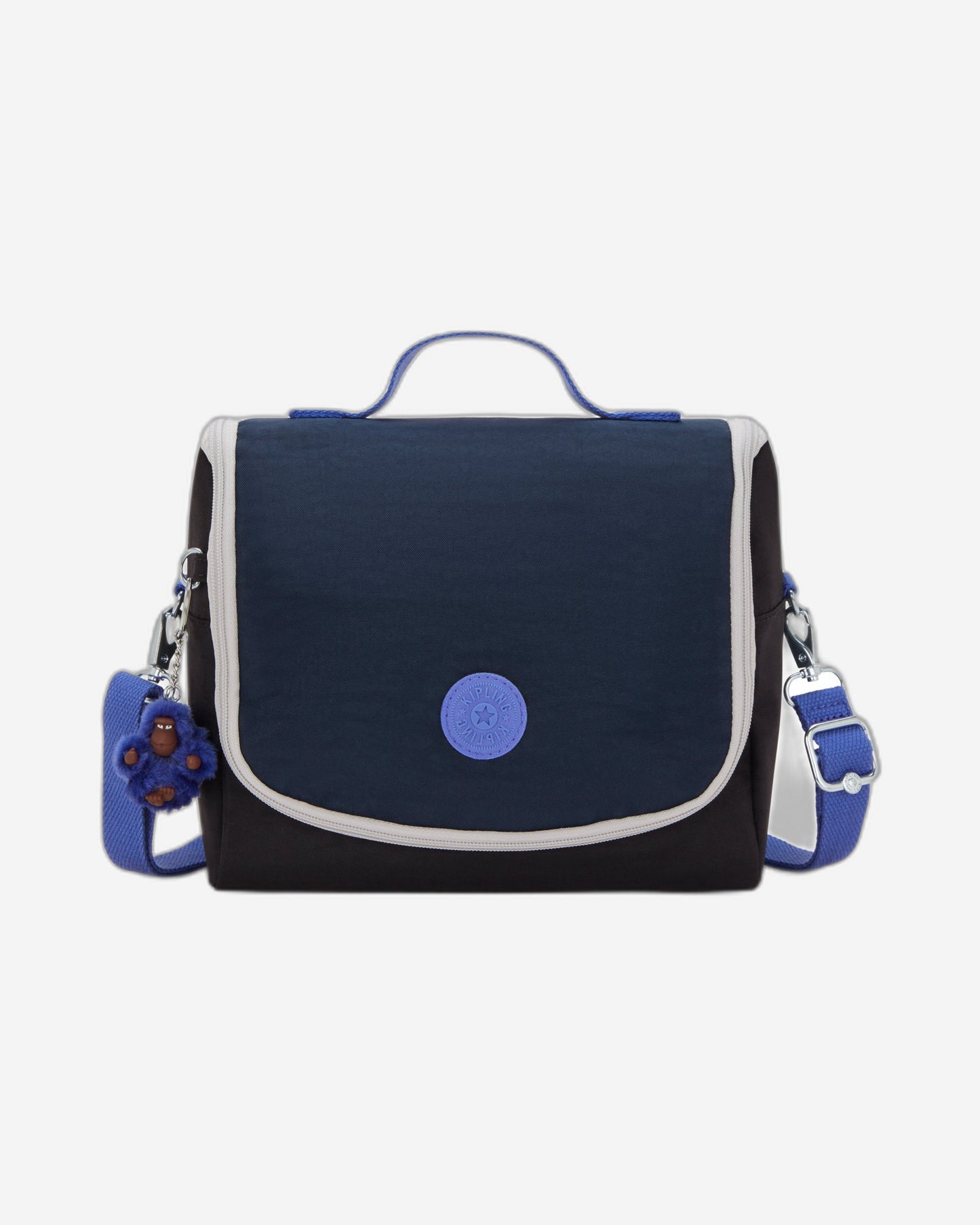 حقيبة غداء Kipling New Kichirou True Block كبيرة مع جراب عربة 15289-74Q