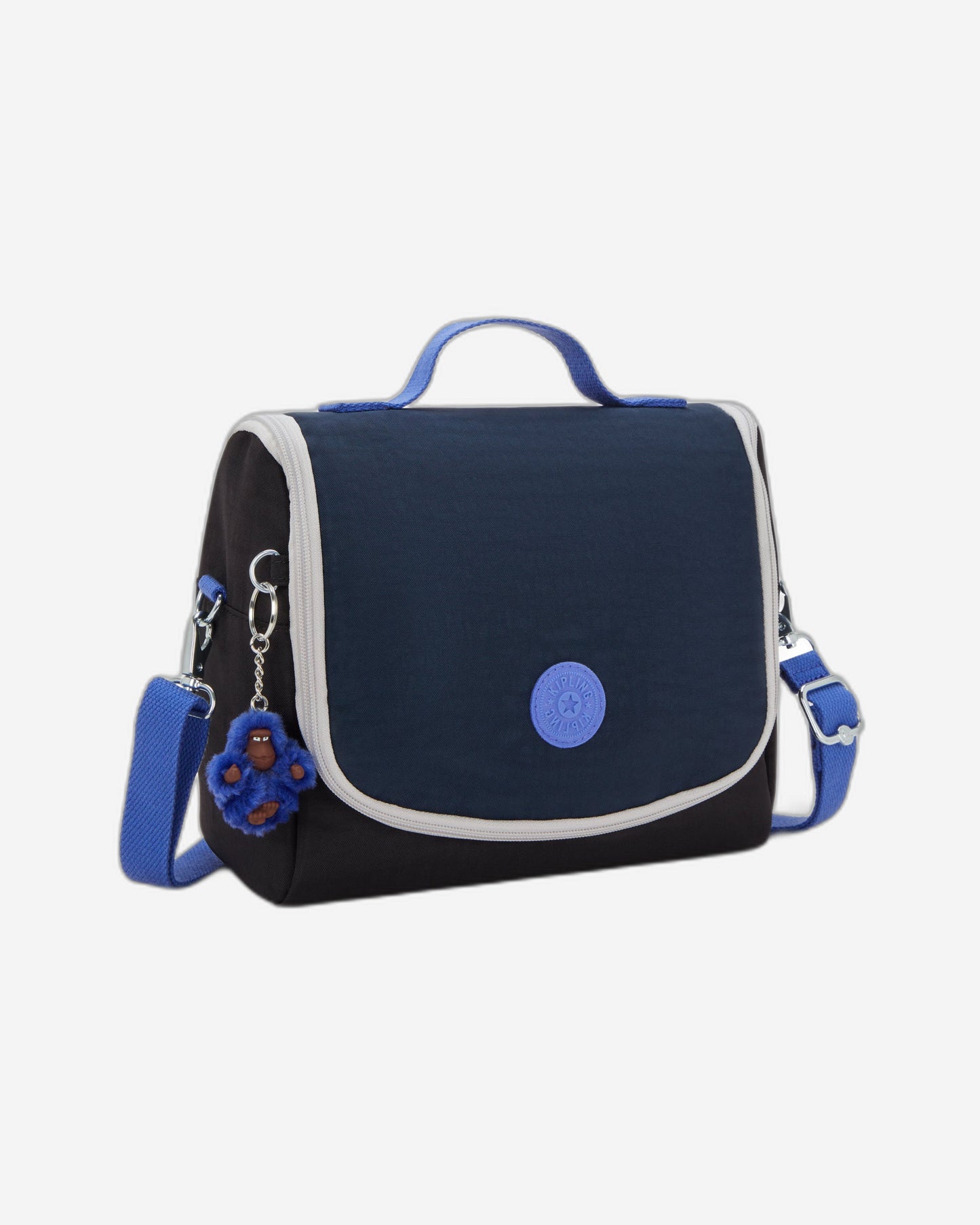 حقيبة غداء Kipling New Kichirou True Block كبيرة مع جراب عربة 15289-74Q