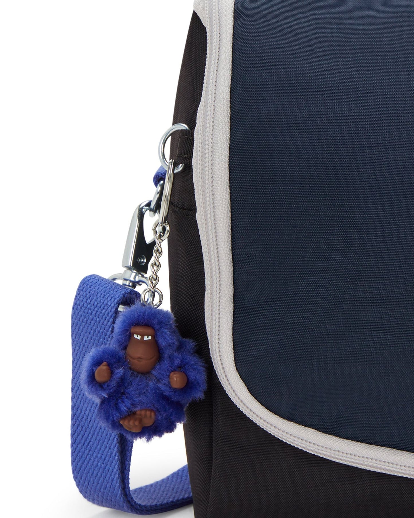 حقيبة غداء Kipling New Kichirou True Block كبيرة مع جراب عربة 15289-74Q