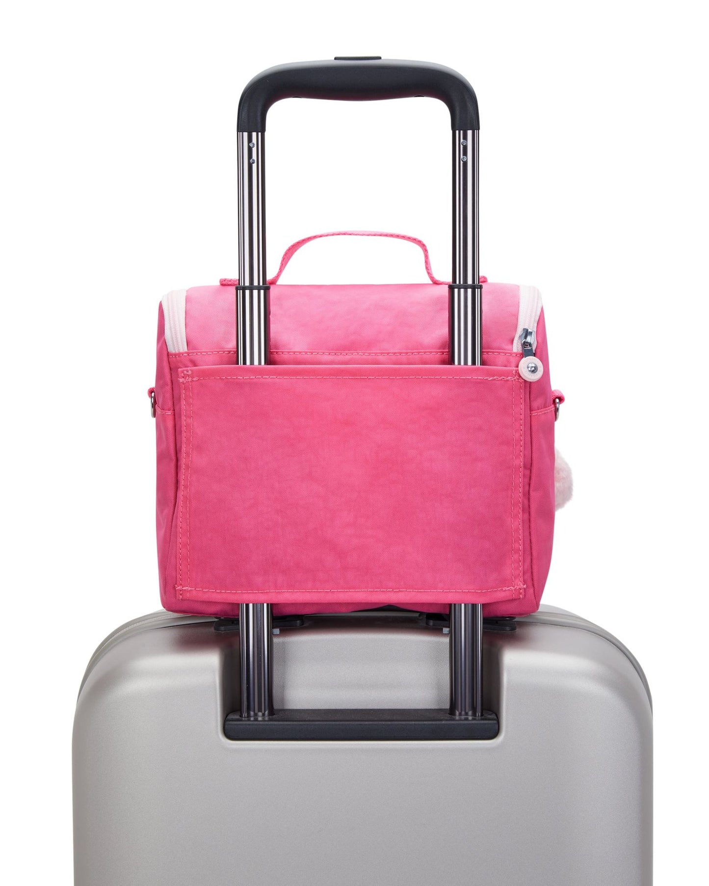 حقيبة غداء كيبلينج نيو كيشيرو هابي بينك سي كبيرة مع جراب عربة C215289-BZ8