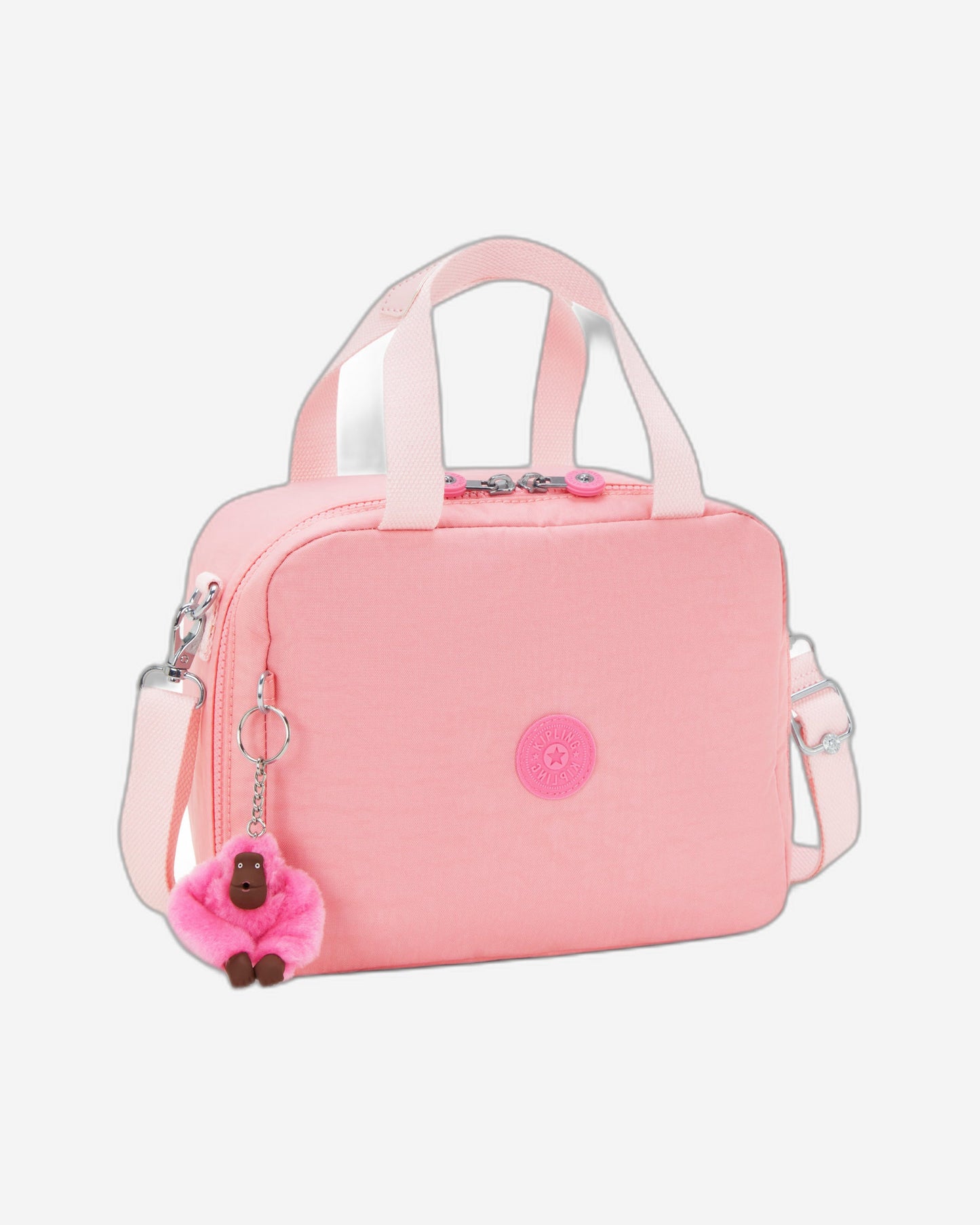 حقيبة غداء كبيرة من Kipling Miyo Coral Sea مع جراب عربة 15381-24O