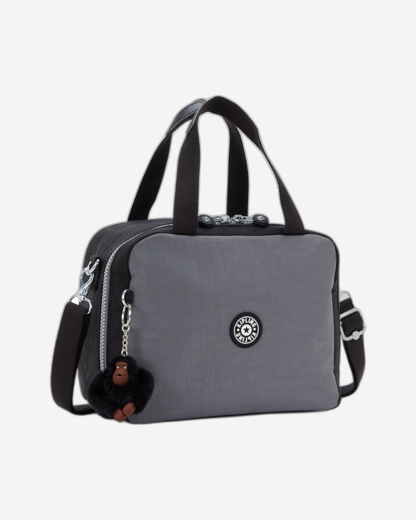 حقيبة غداء كبيرة من كيبلينج ميو باللون الأسود الفضائي (مع جيب لعربة السفر) 15381-2GX