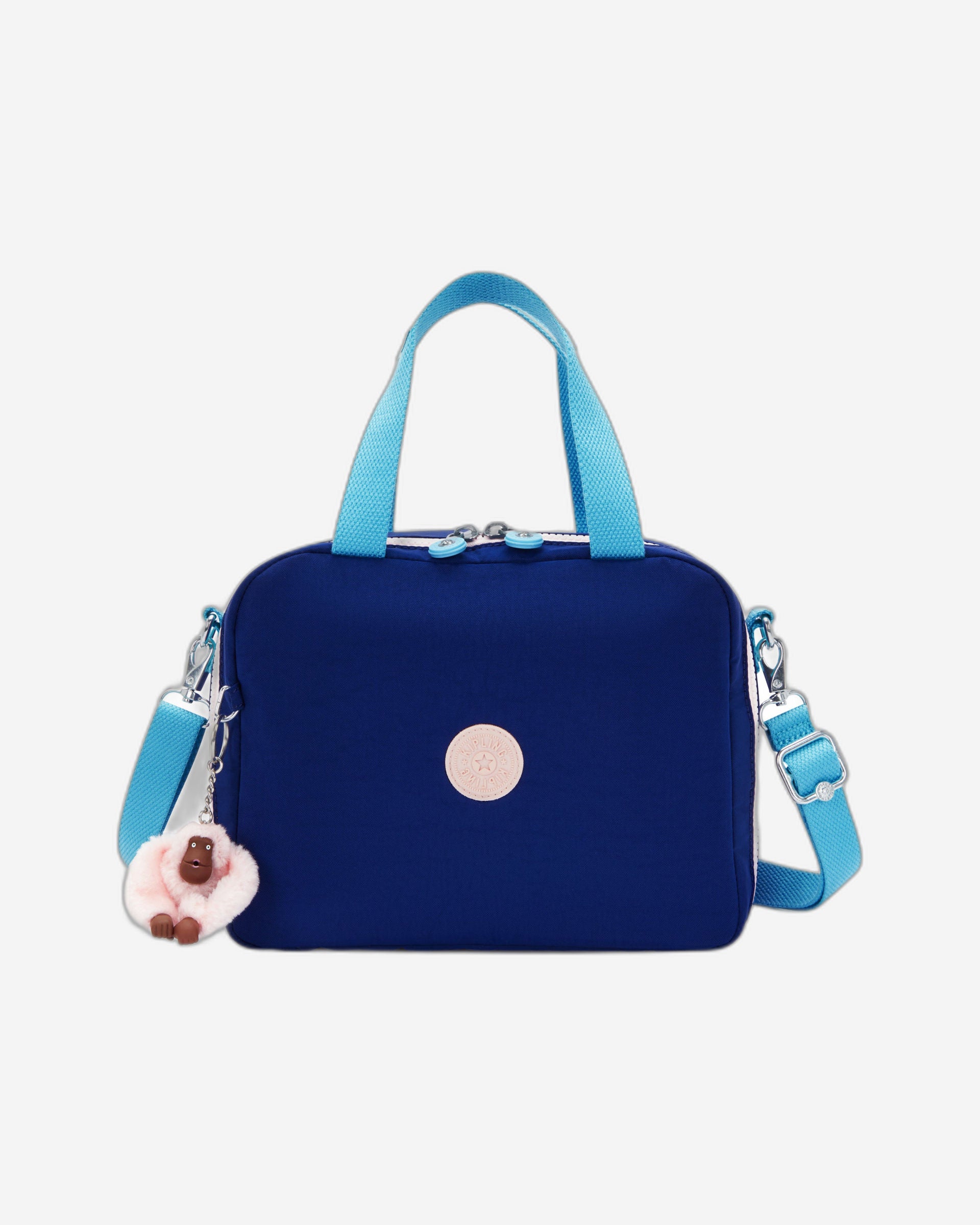 حقيبة غداء كبيرة Kipling Miyo Solar Navy C مع جراب عربة C215381-AF9