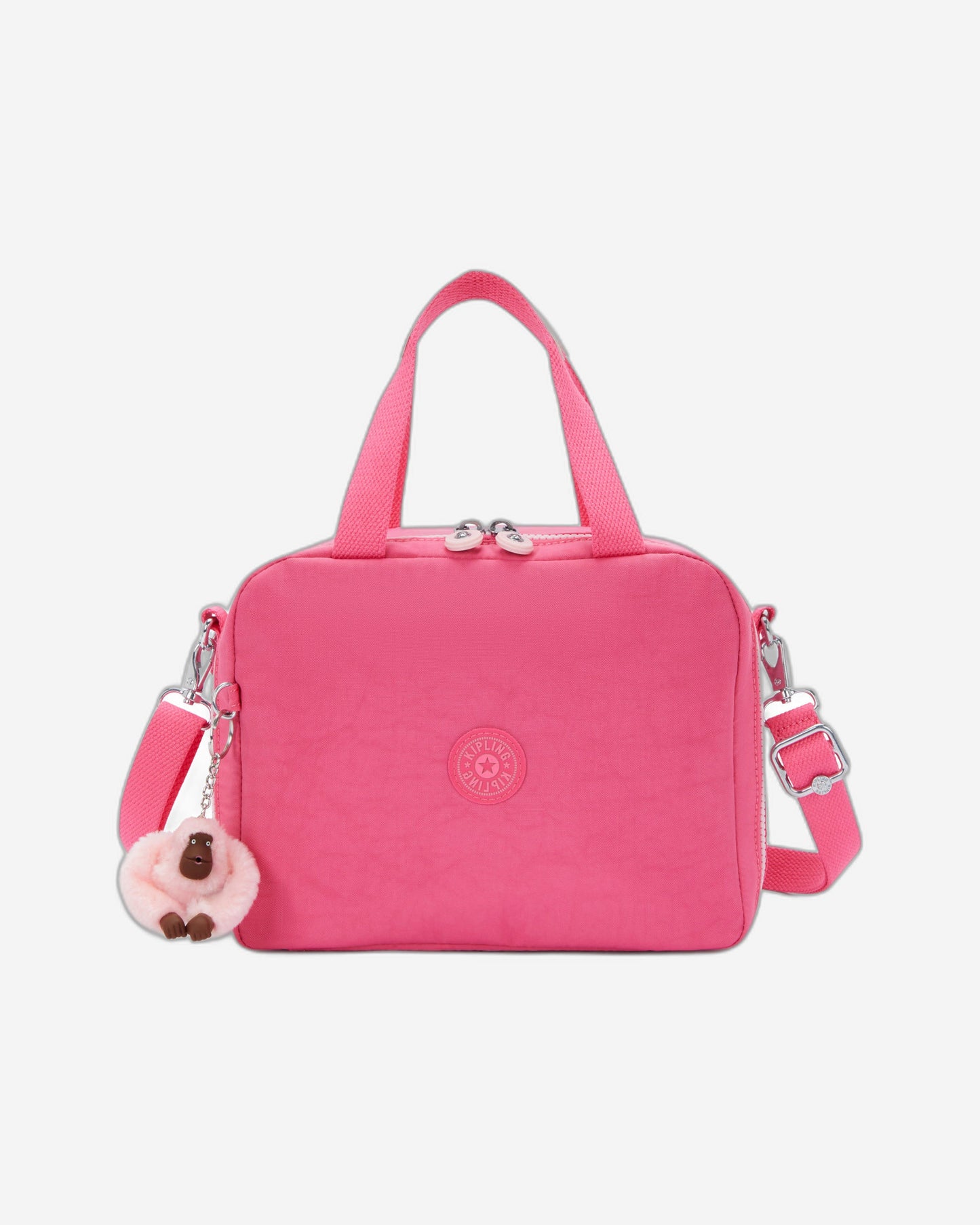 حقيبة غداء كيبلينج مييو هابي بينك سي كبيرة مع جراب عربة C215381-BZ8