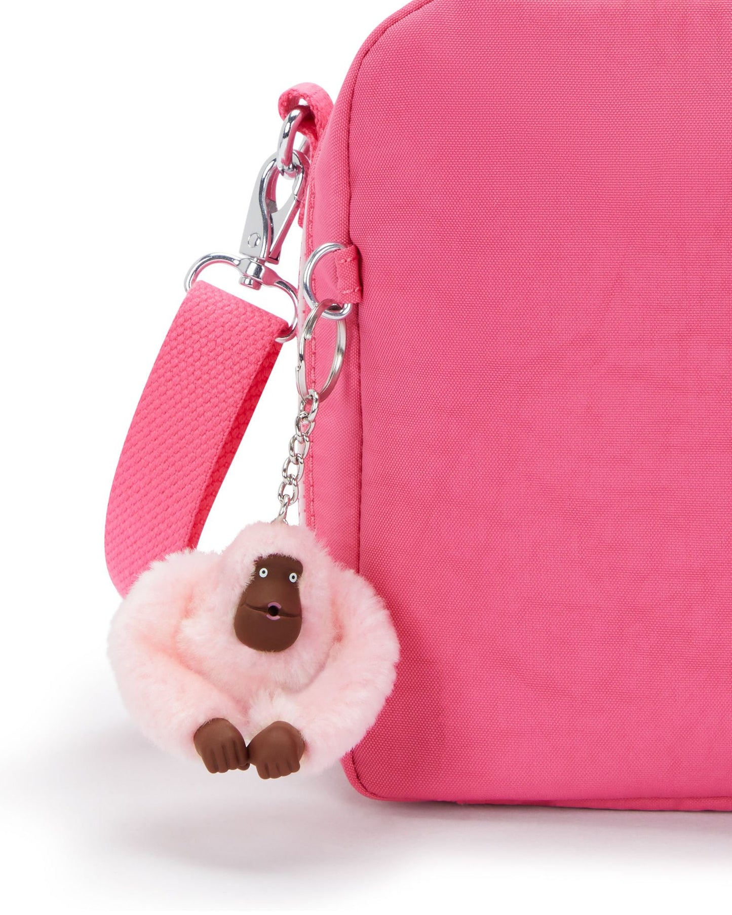 حقيبة غداء كيبلينج مييو هابي بينك سي كبيرة مع جراب عربة C215381-BZ8