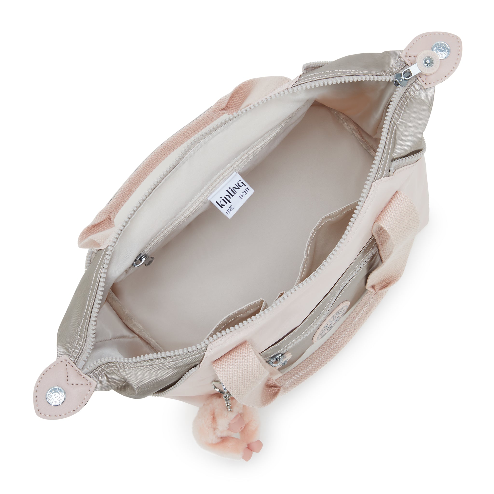 حقيبة يد كيبلينج آرت ميني بينك شاين بلو صغيرة 15410-3EL