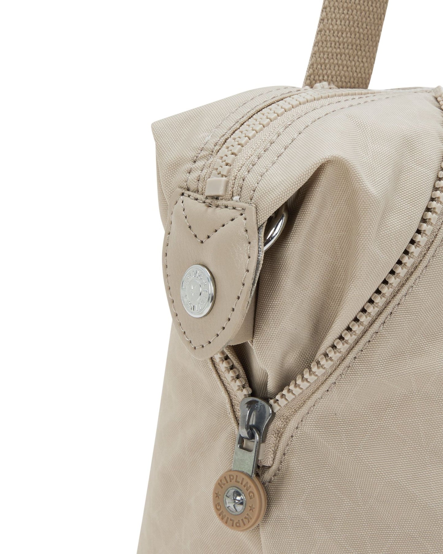 حقيبة يد كيبلينج آرت ميني سيجنتشر صغيرة منقوشة باللون البيج 15410-96A