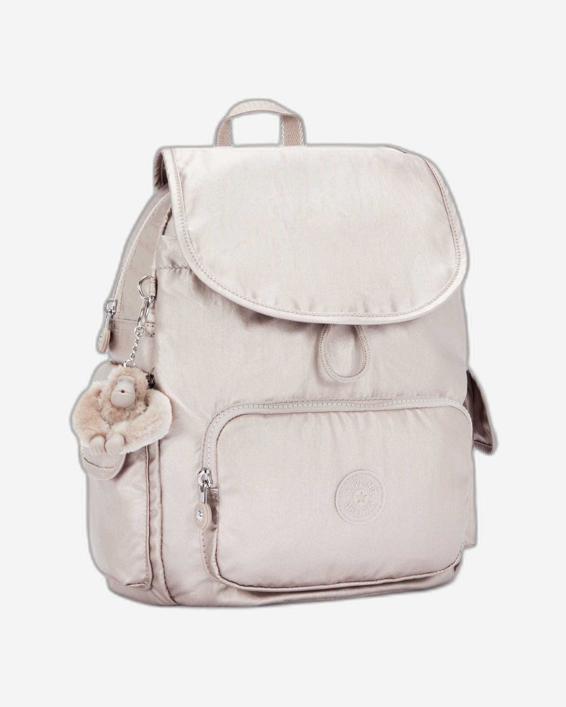 حقيبة ظهر كيبلينج سيتي باك إس صغيرة متوهجة معدنية C215641-48I