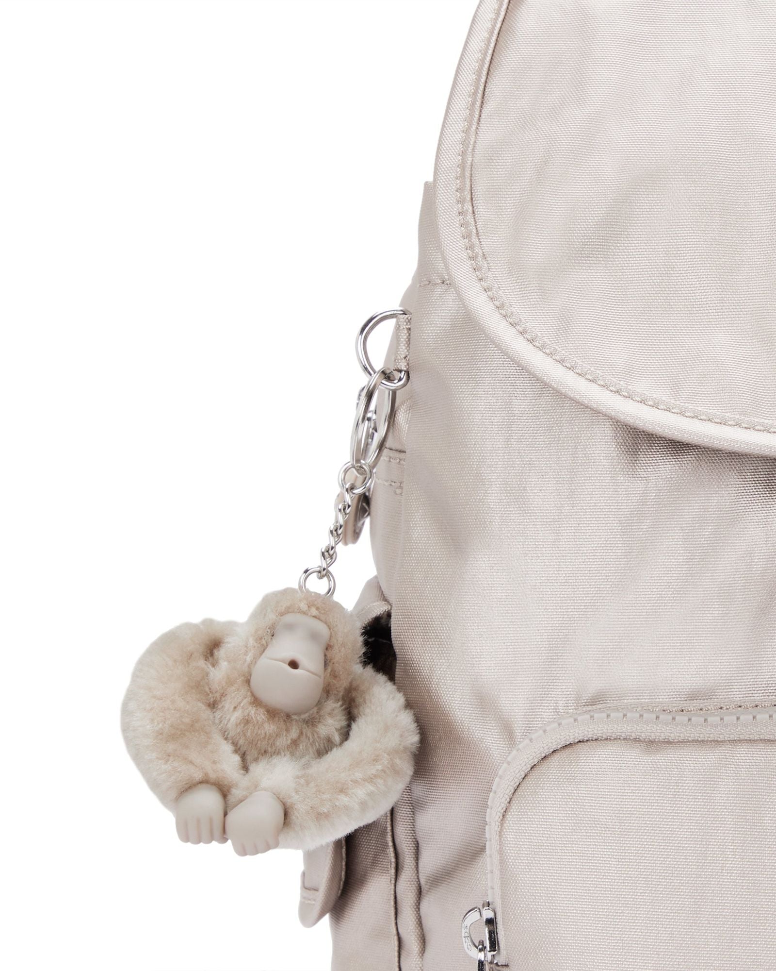 حقيبة ظهر كيبلينج سيتي باك إس صغيرة متوهجة معدنية C215641-48I