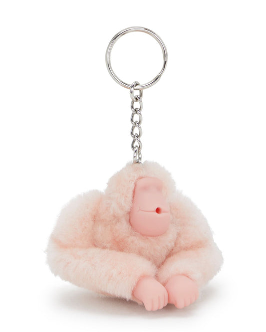 مشبك مفاتيح صغير على شكل قرد وردي لامع من كيبلينج - 16474-3DZ