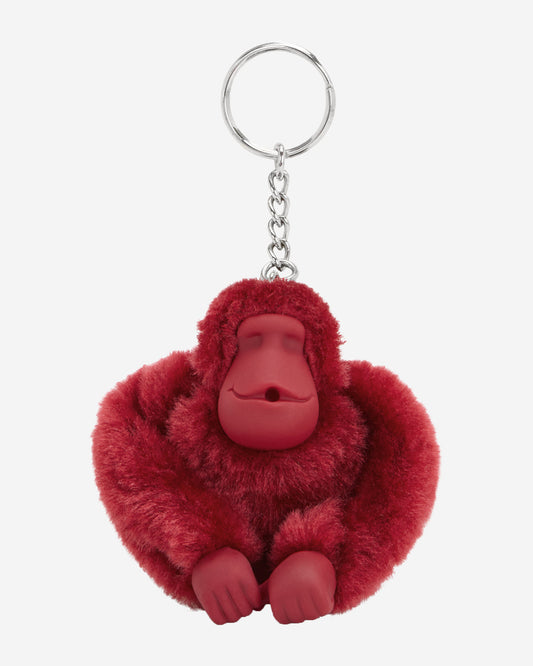 حامل مفاتيح كيبلينج مونك كليب متوسط الحجم أحمر أنيق على شكل قرد K1647-94S