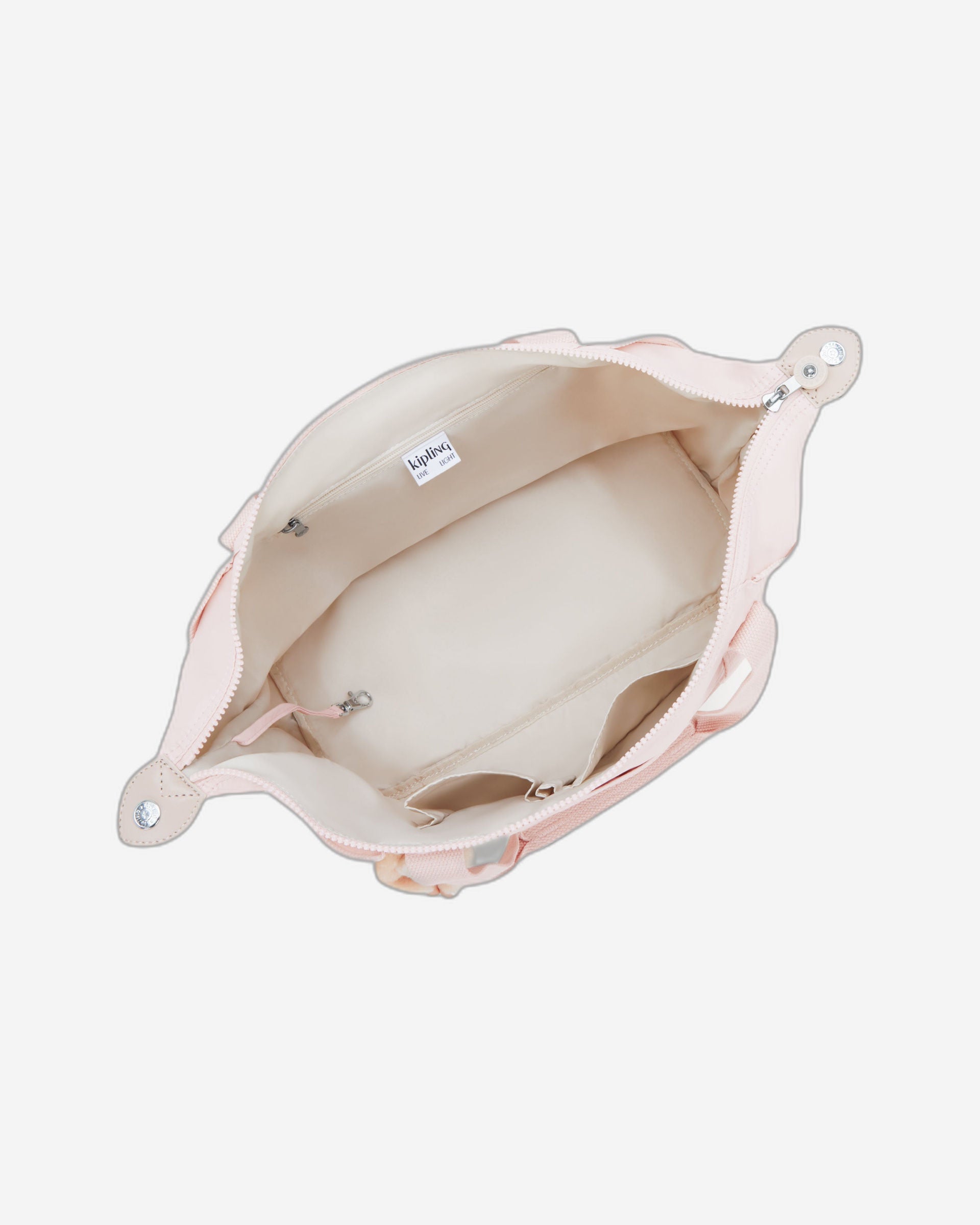 حقيبة كيبلينج آرت بينك شاين متوسطة الحجم 21091-3DZ