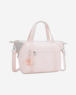 حقيبة كيبلينج آرت بينك شاين متوسطة الحجم 21091-3DZ