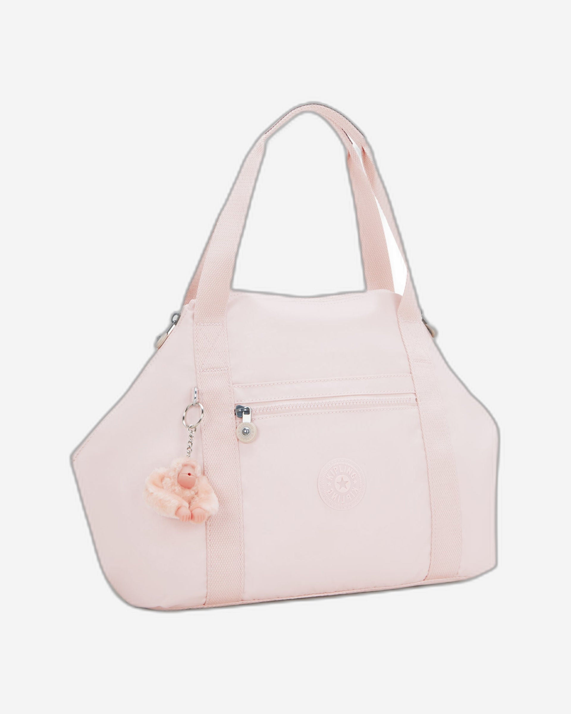 حقيبة كيبلينج آرت بينك شاين متوسطة الحجم 21091-3DZ