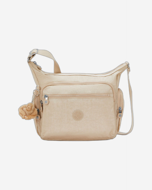 حقيبة Kipling Gabbie Sparkled Beige كبيرة الحجم 22621-5DV
