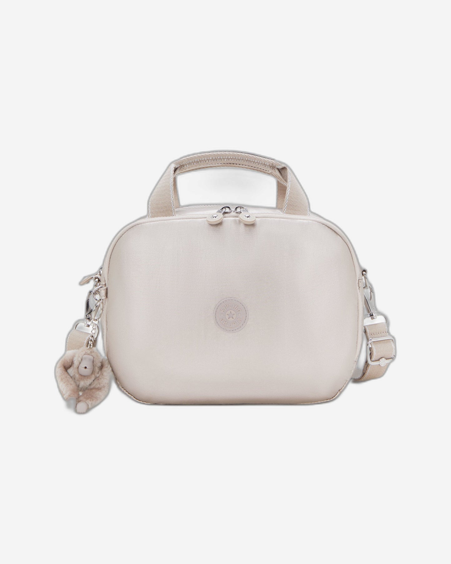 حقيبة أدوات تجميل Kipling Palmbeach Metallic Glow كبيرة مع جراب عربة C225747-48I