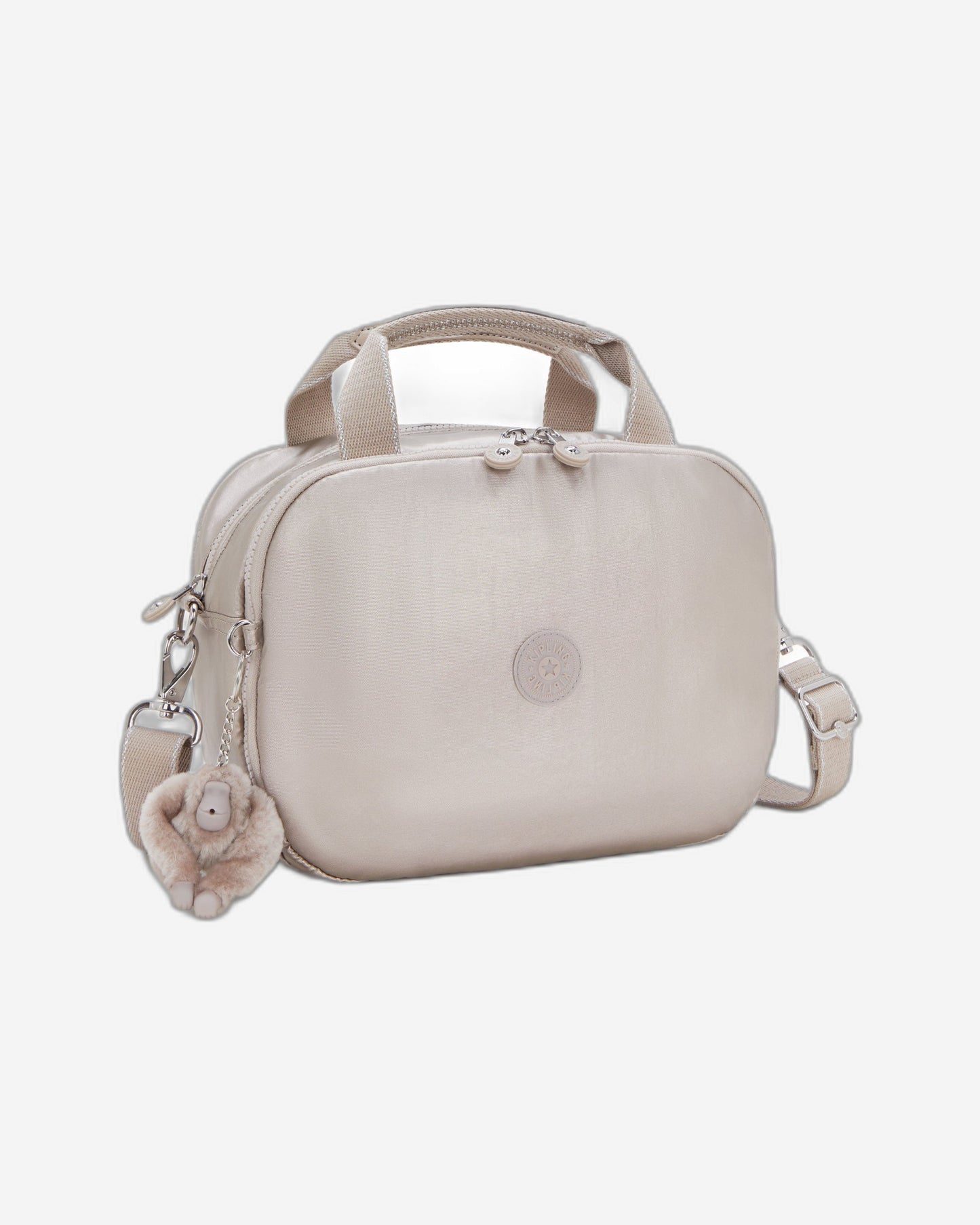 حقيبة أدوات تجميل Kipling Palmbeach Metallic Glow كبيرة مع جراب عربة C225747-48I