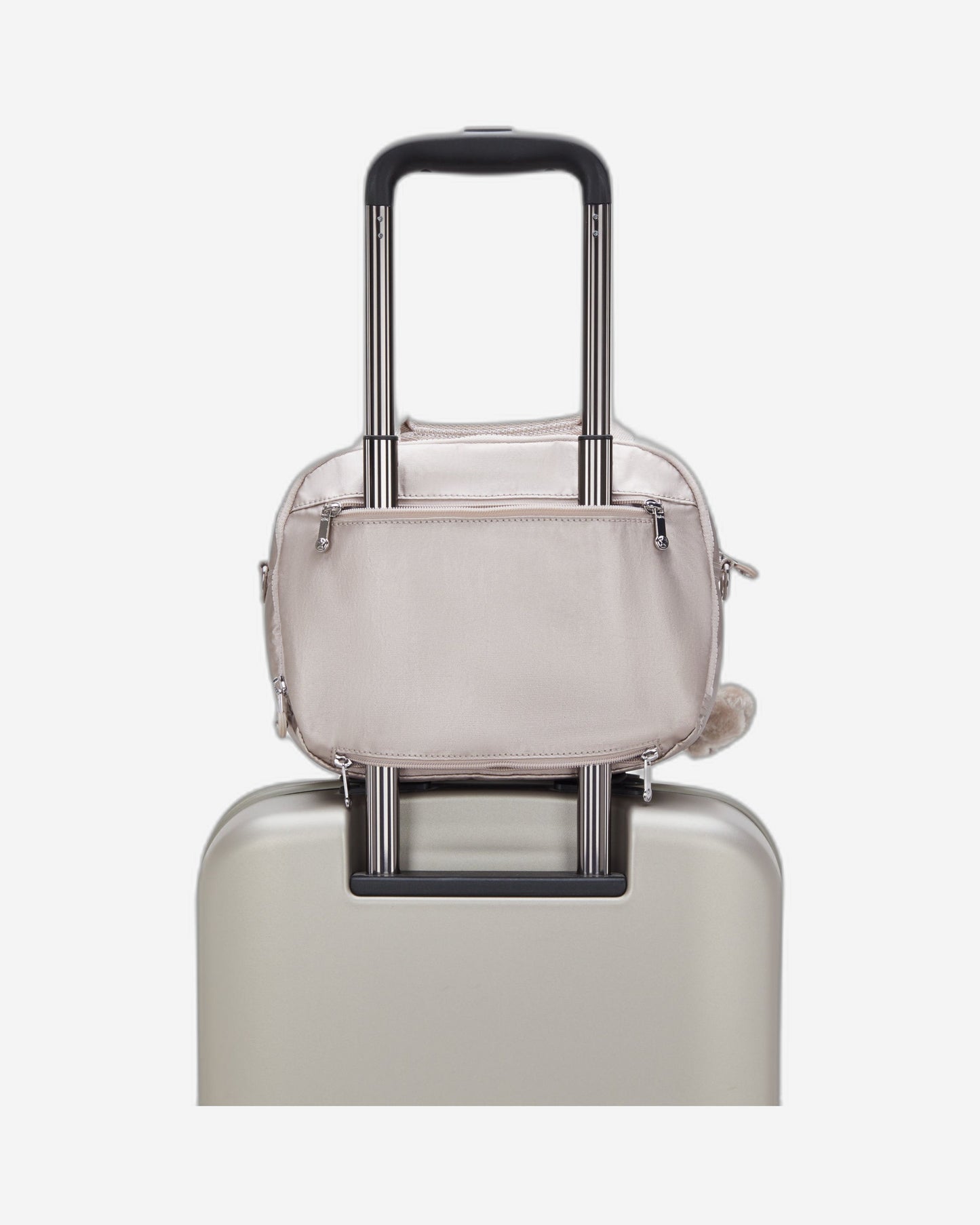 حقيبة أدوات تجميل Kipling Palmbeach Metallic Glow كبيرة مع جراب عربة C225747-48I