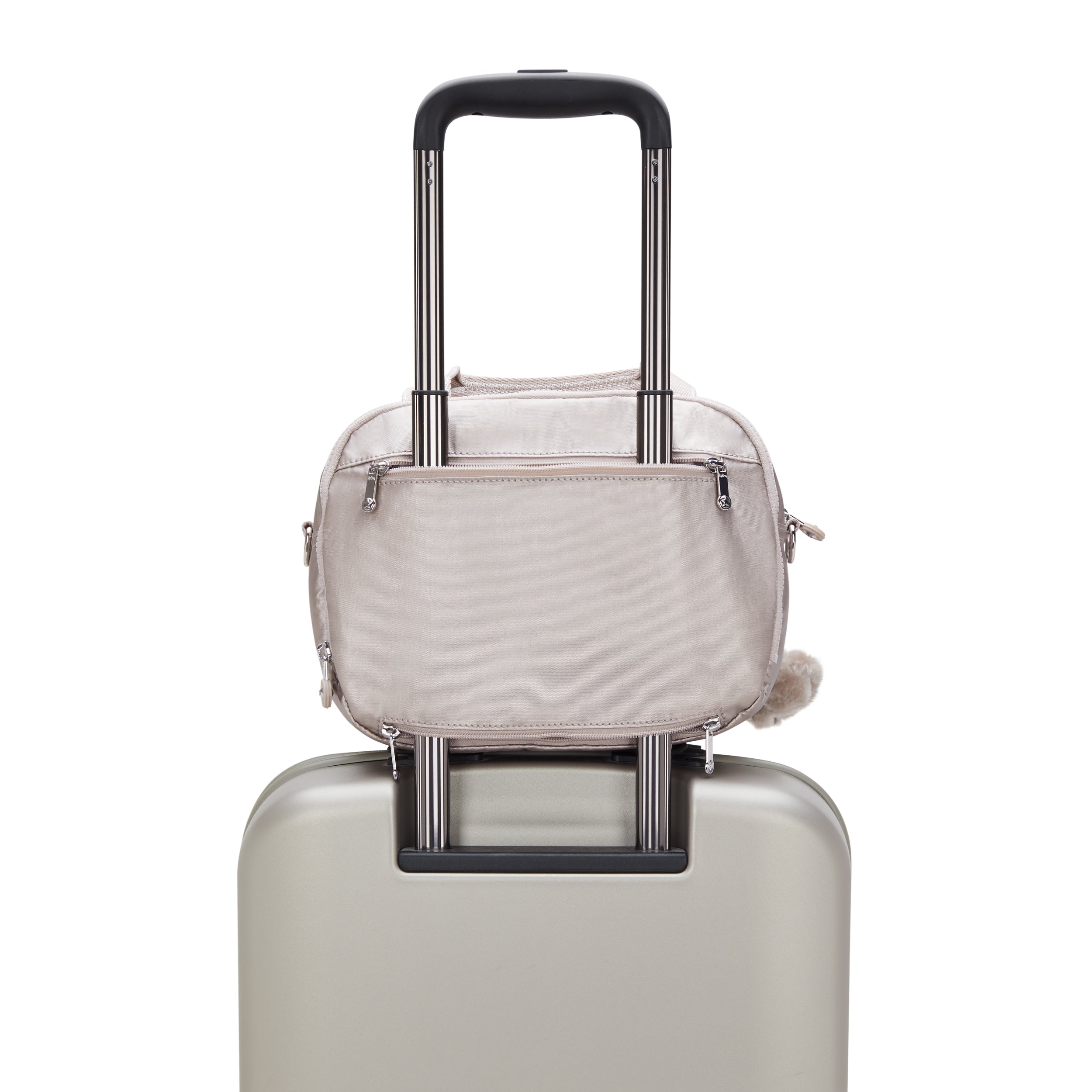 حقيبة أدوات تجميل Kipling Palmbeach Metallic Glow كبيرة مع جراب عربة C225747-48I