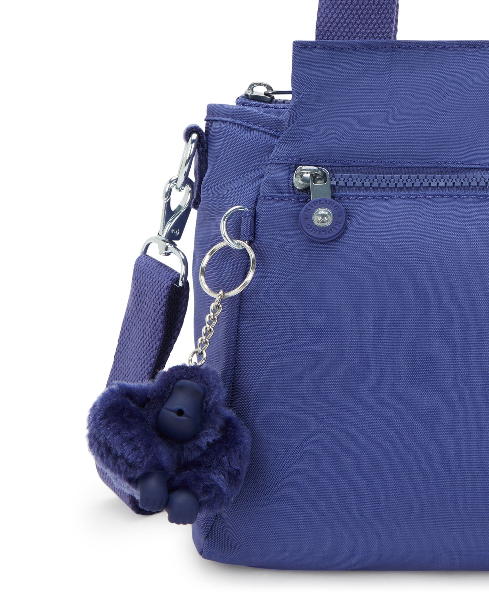 حقيبة كتف كيبلينج إليزيا متوسطة الحجم باللون الأزرق المحيطي 43791-24U