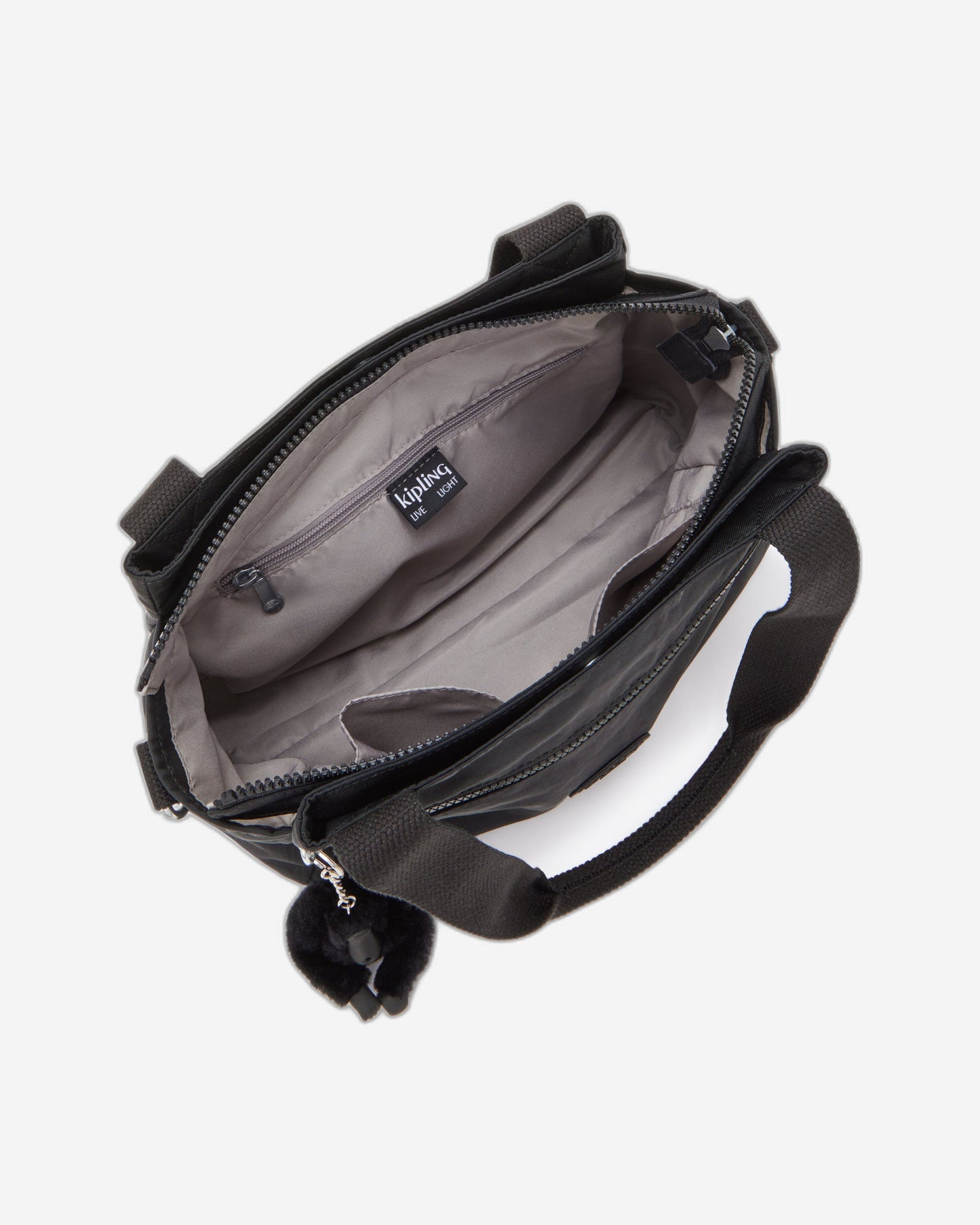 حقيبة كتف كيبلينج إليزيا سوداء متوسطة الحجم C243791-P39