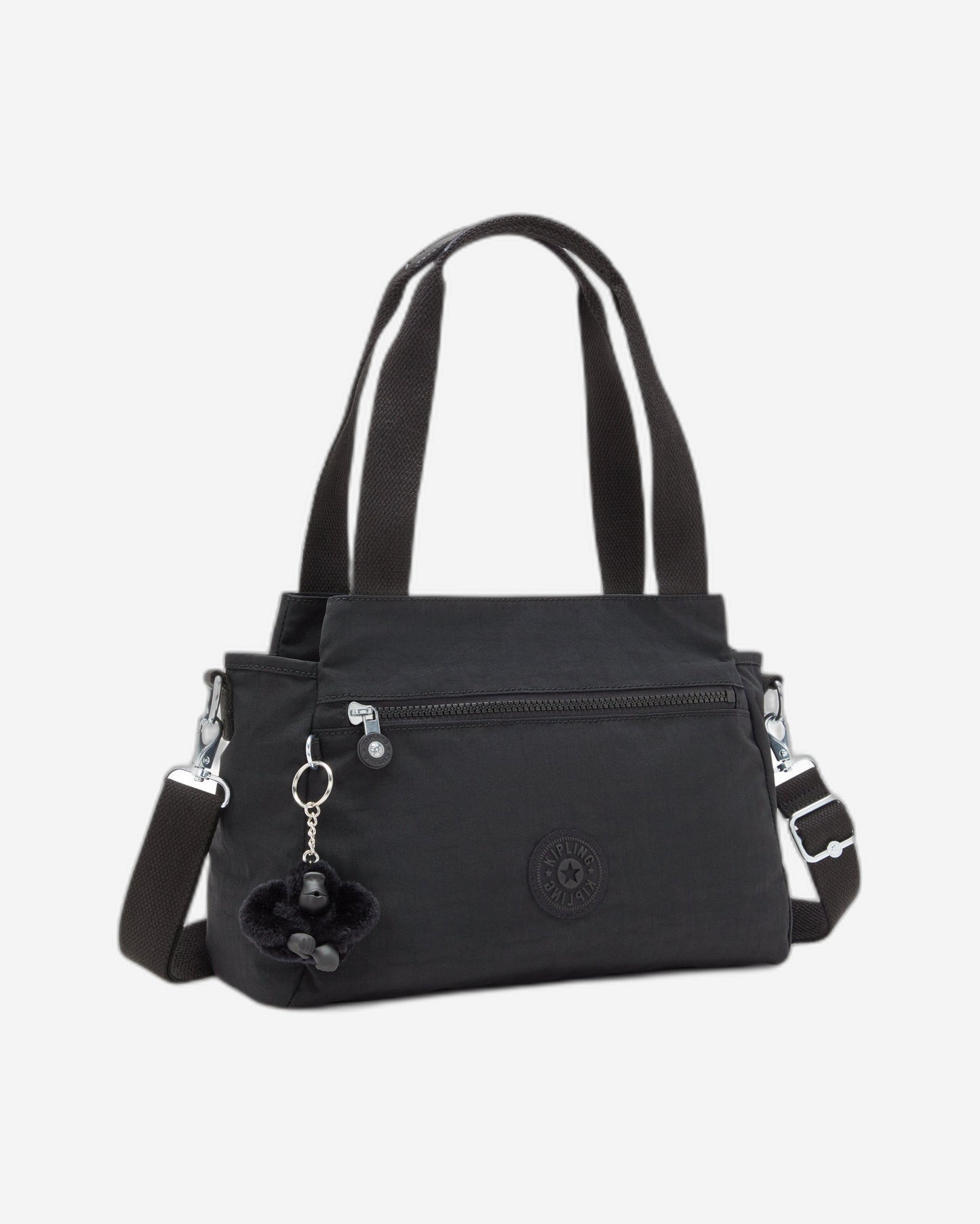 حقيبة كتف كيبلينج إليزيا سوداء متوسطة الحجم C243791-P39