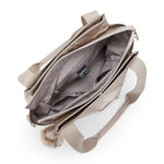 حقيبة كتف كيبلينج إليزيا متوسطة الحجم بلون معدني متوهج 43793-48I