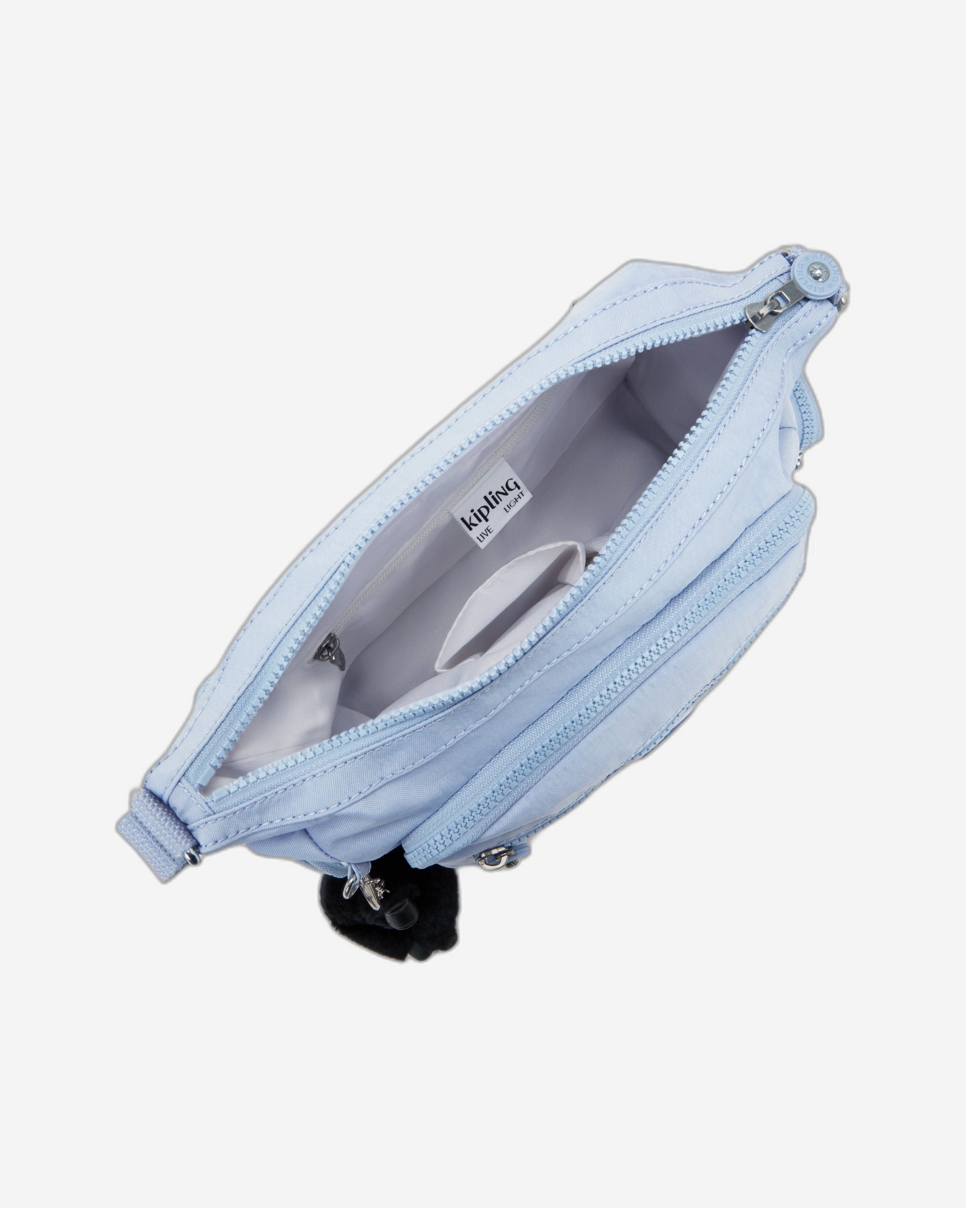 حقيبة Kipling Gabbie S متوسطة الحجم بلون أزرق سماوي غائم I2531-2DS