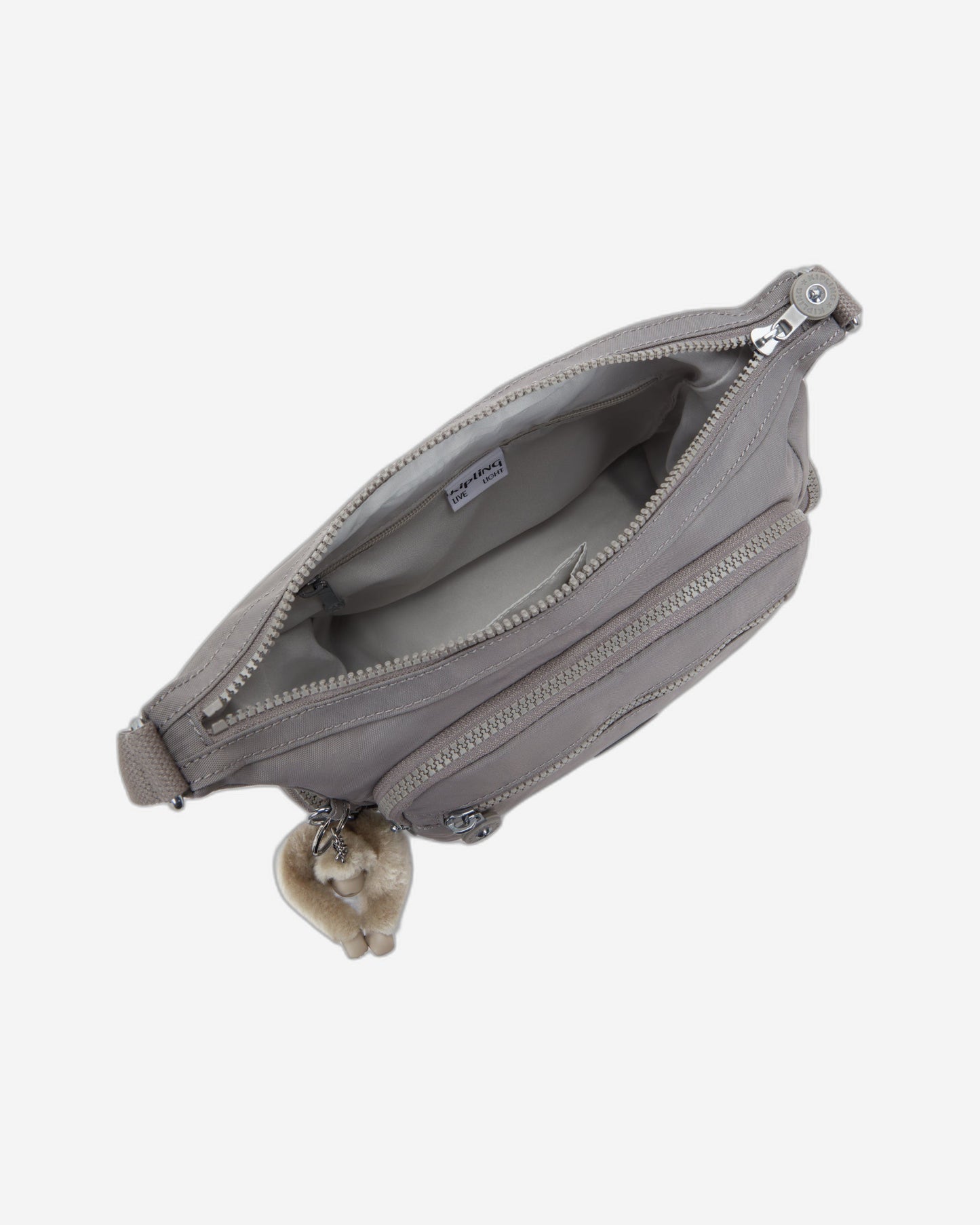 حقيبة Kipling Gabbie S رمادية جذابة متوسطة الحجم I2531-8DH