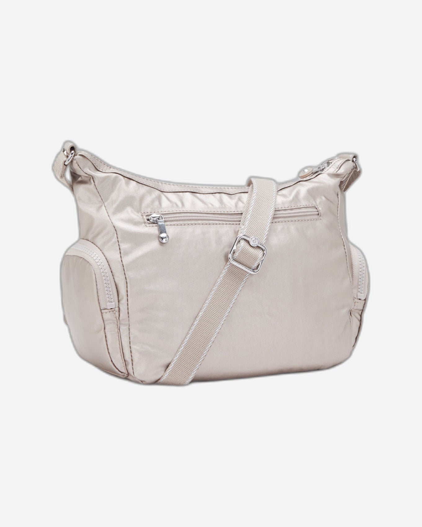 حقيبة كتف صغيرة Kipling Gabbie S معدنية لامعة C2I2532-48I