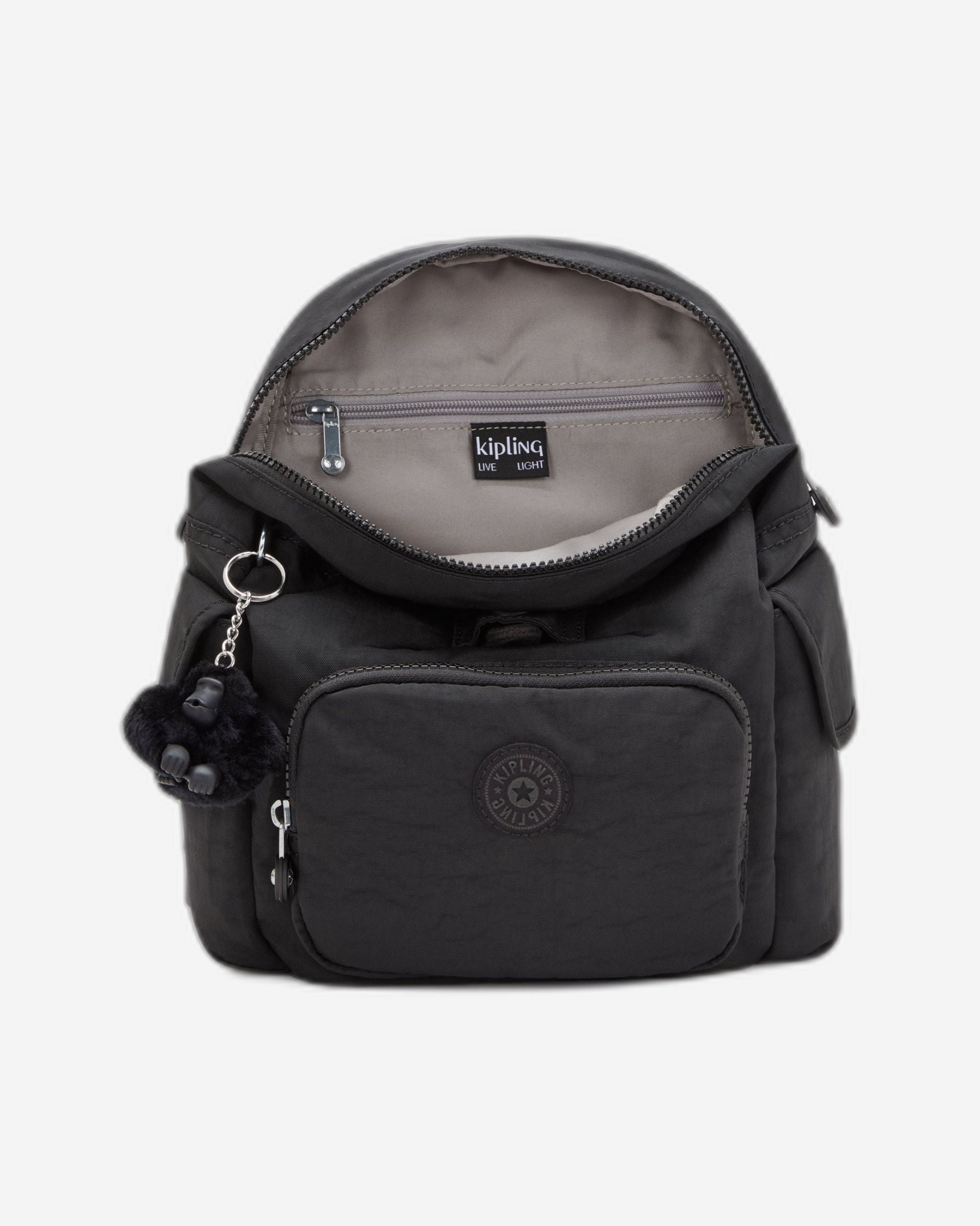 حقيبة ظهر كيبلينج سيتي باك صغيرة سوداء اللون C2I2670-P39