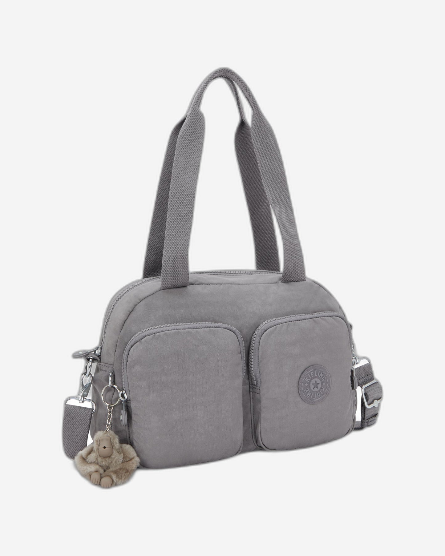حقيبة كتف متوسطة الحجم من Kipling Cool Defea Inviting Grey (بحزام كتف قابل للإزالة) I2849-8DH