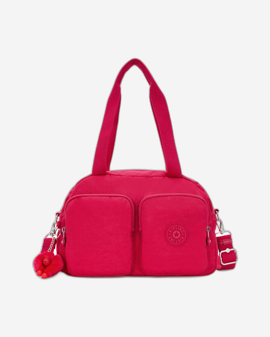 حقيبة كتف متوسطة الحجم من كيبلينج كول ديفيا كونفيتي وردية اللون C2I2849-T73