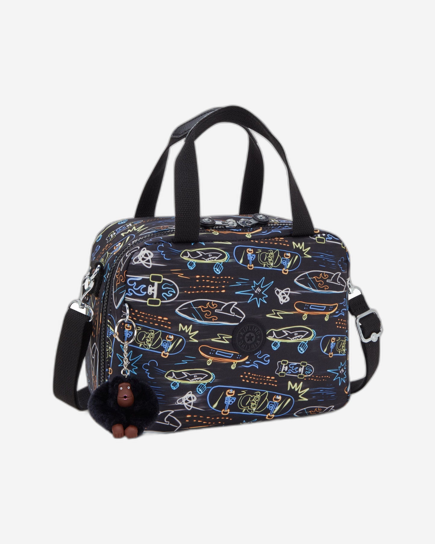 حقيبة غداء كبيرة Kipling Miyo Neon Skate مع جراب عربة I2989-71M