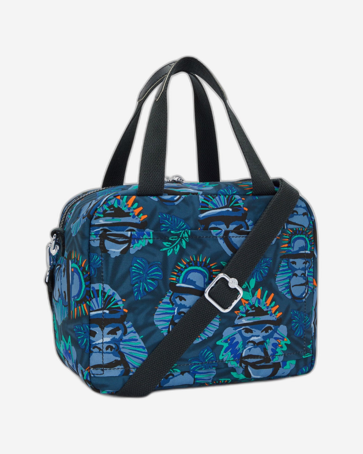 حقيبة غداء كبلينج مييو بلو مونكي فن كبيرة مع جراب عربة C2I2989-8HJ