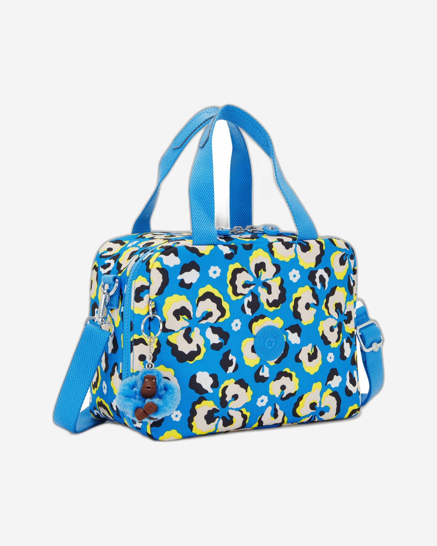 حقيبة غداء كبلينج مييو بنقشة جلد الفهد وكبيرة الحجم مع جراب عربة C2I2989-P2A