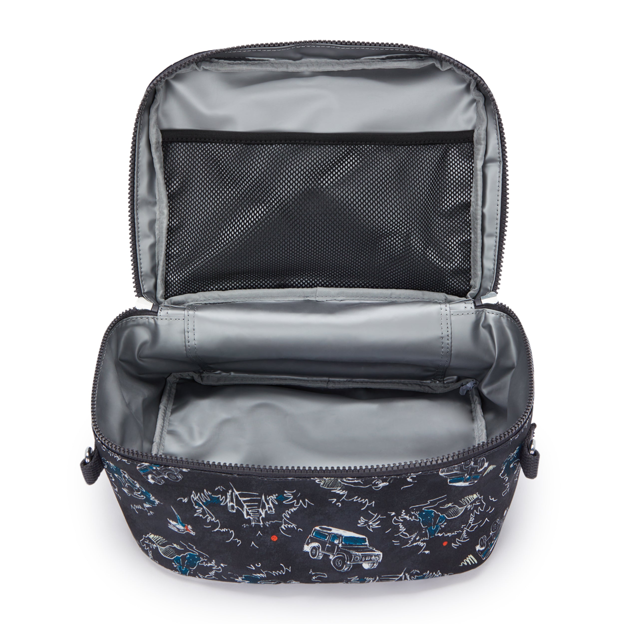 حقيبة غداء كبيرة من Kipling Miyo Jungle Fun Race مع جراب عربة C2I2989-TJ3