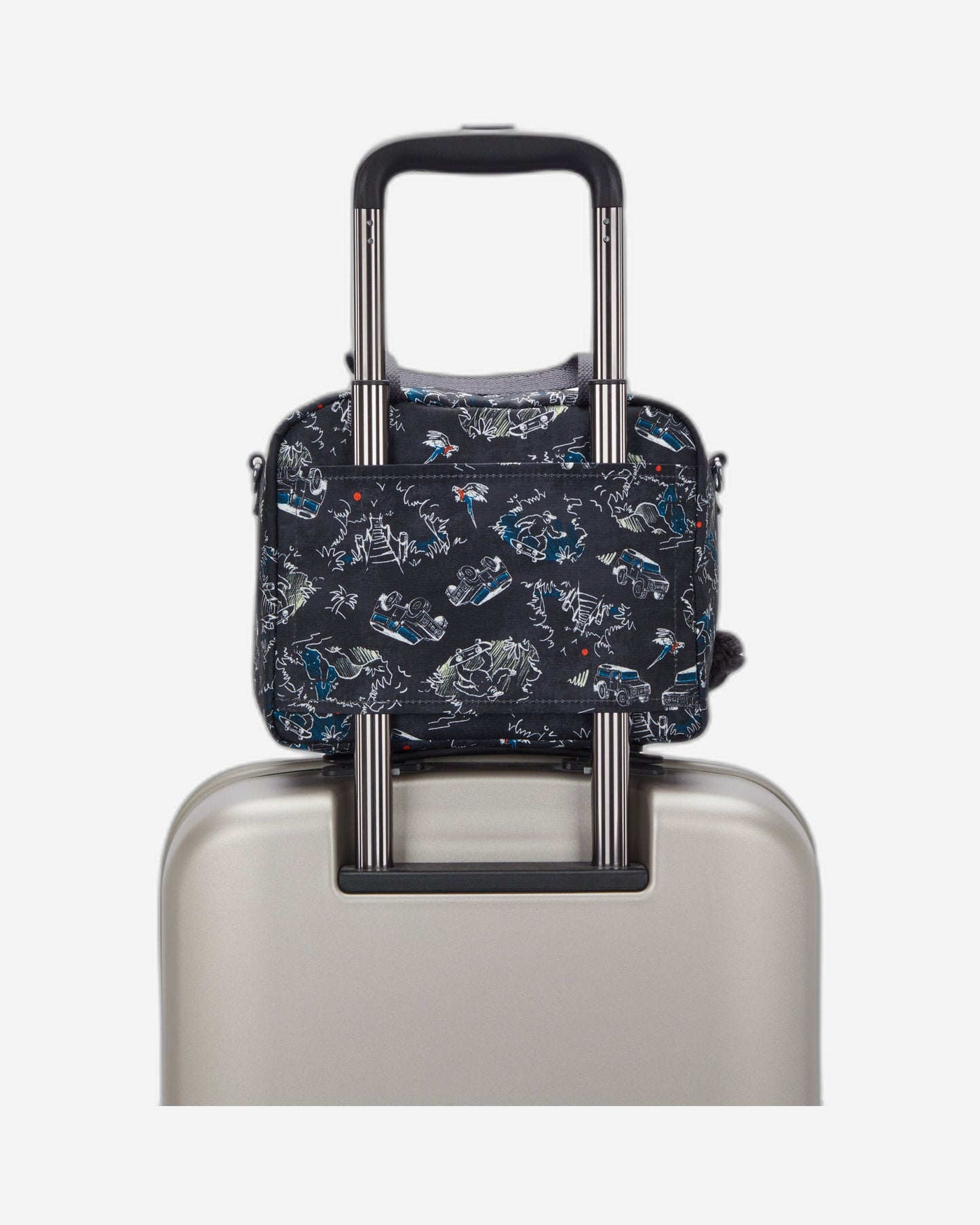 حقيبة غداء كبيرة من Kipling Miyo Jungle Fun Race مع جراب عربة C2I2989-TJ3