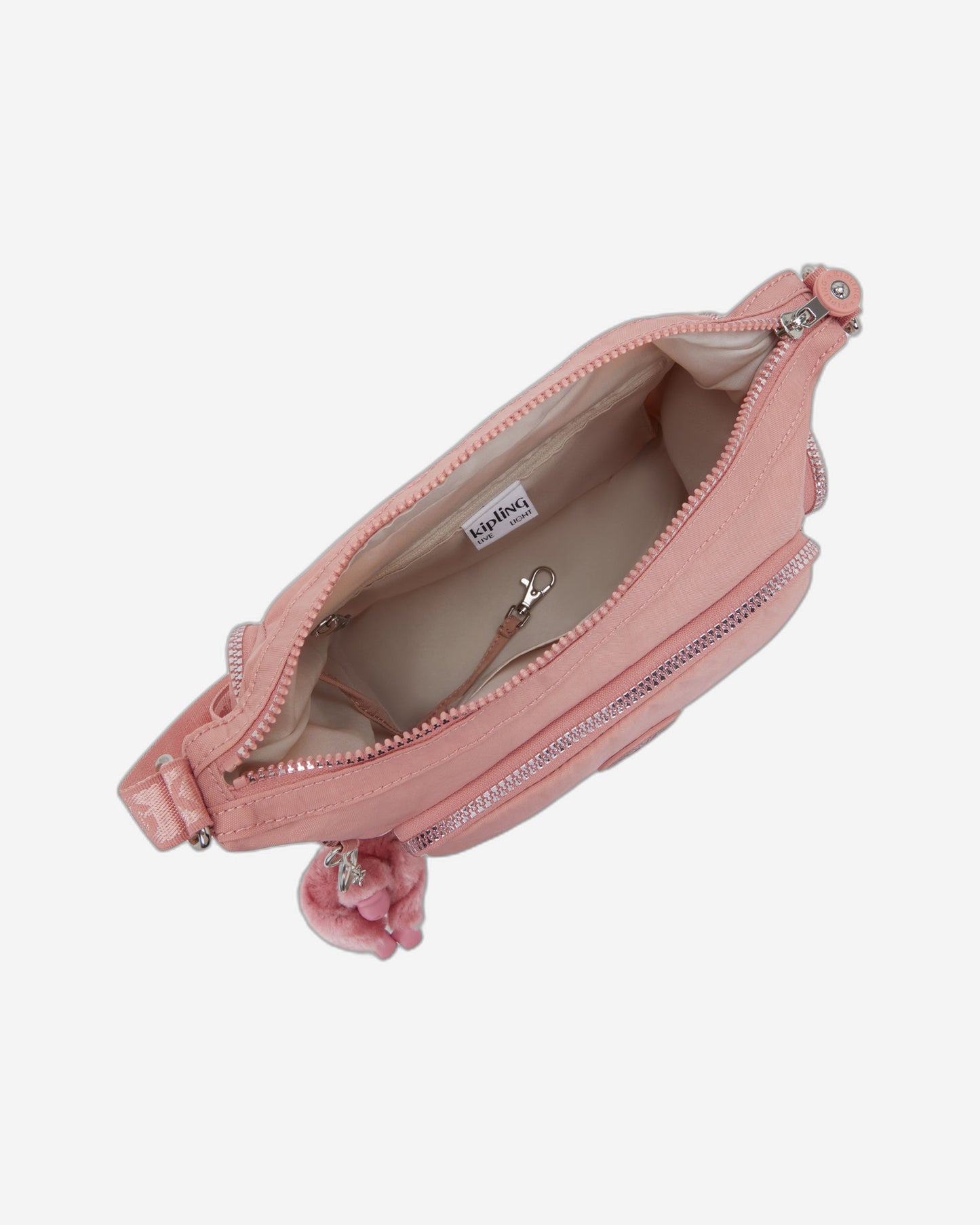 حقيبة كتف متوسطة الحجم وردية رائعة من Kipling Gabb S I3026-8HB